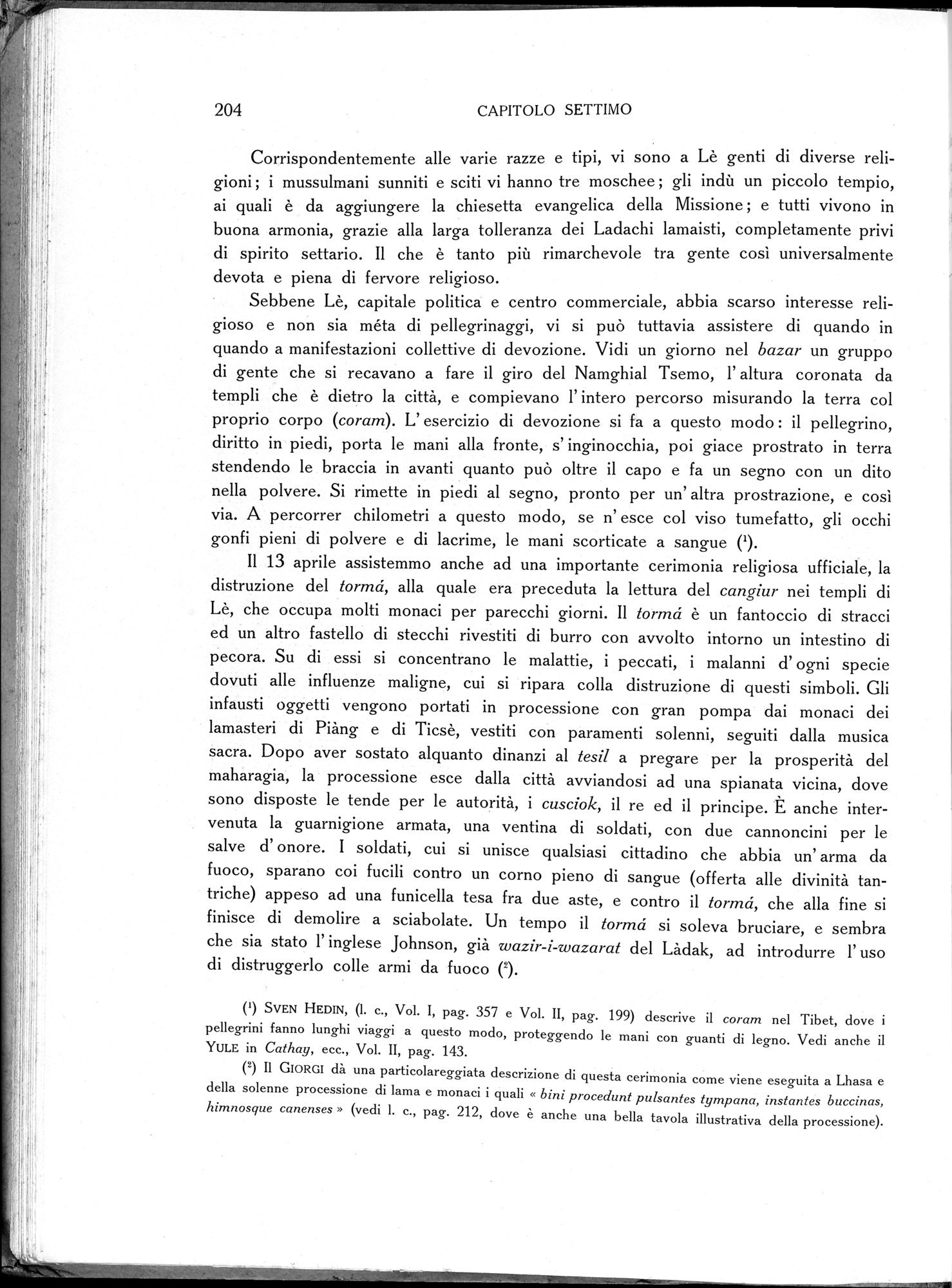 Storia della Spedizione Scientifica Italiana nel Himàlaia, Caracorùm e Turchestàn Cinese(1913-1914) : vol.1 / 246 ページ（白黒高解像度画像）