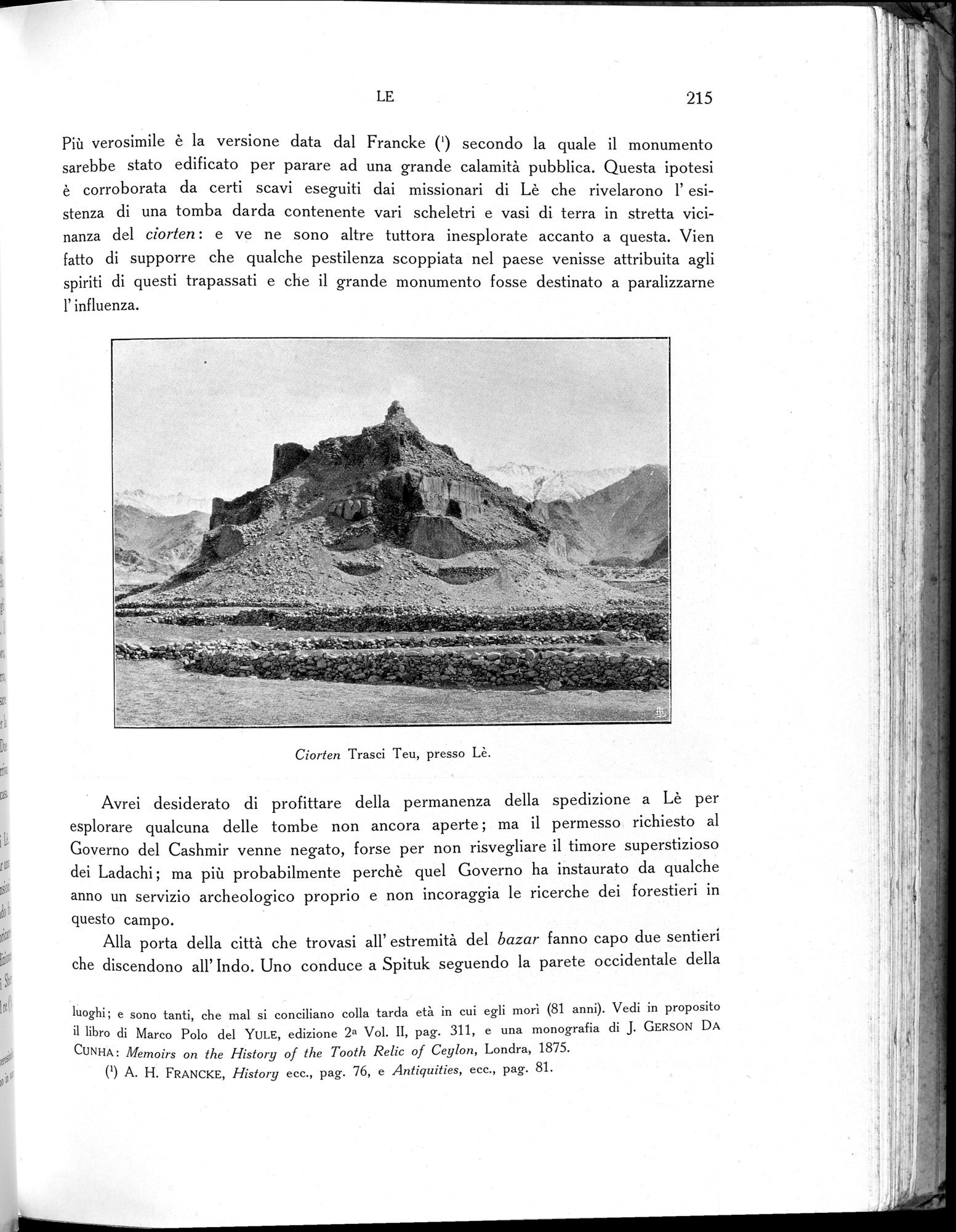 Storia della Spedizione Scientifica Italiana nel Himàlaia, Caracorùm e Turchestàn Cinese(1913-1914) : vol.1 / 257 ページ（白黒高解像度画像）