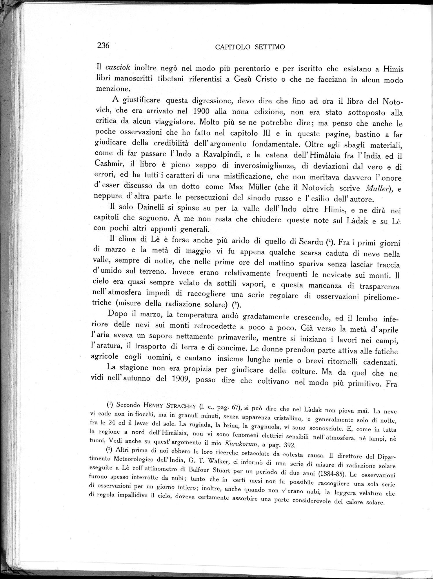 Storia della Spedizione Scientifica Italiana nel Himàlaia, Caracorùm e Turchestàn Cinese(1913-1914) : vol.1 / Page 280 (Grayscale High Resolution Image)