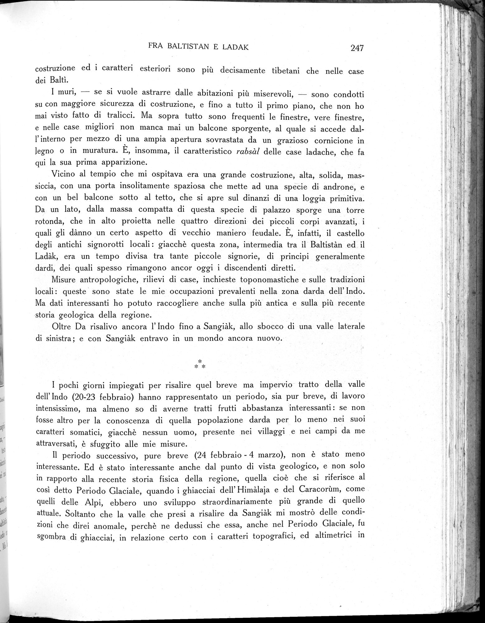 Storia della Spedizione Scientifica Italiana nel Himàlaia, Caracorùm e Turchestàn Cinese(1913-1914) : vol.1 / Page 291 (Grayscale High Resolution Image)