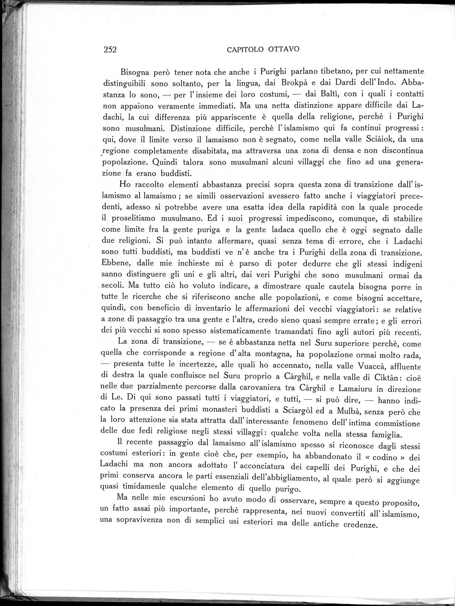 Storia della Spedizione Scientifica Italiana nel Himàlaia, Caracorùm e Turchestàn Cinese(1913-1914) : vol.1 / Page 296 (Grayscale High Resolution Image)
