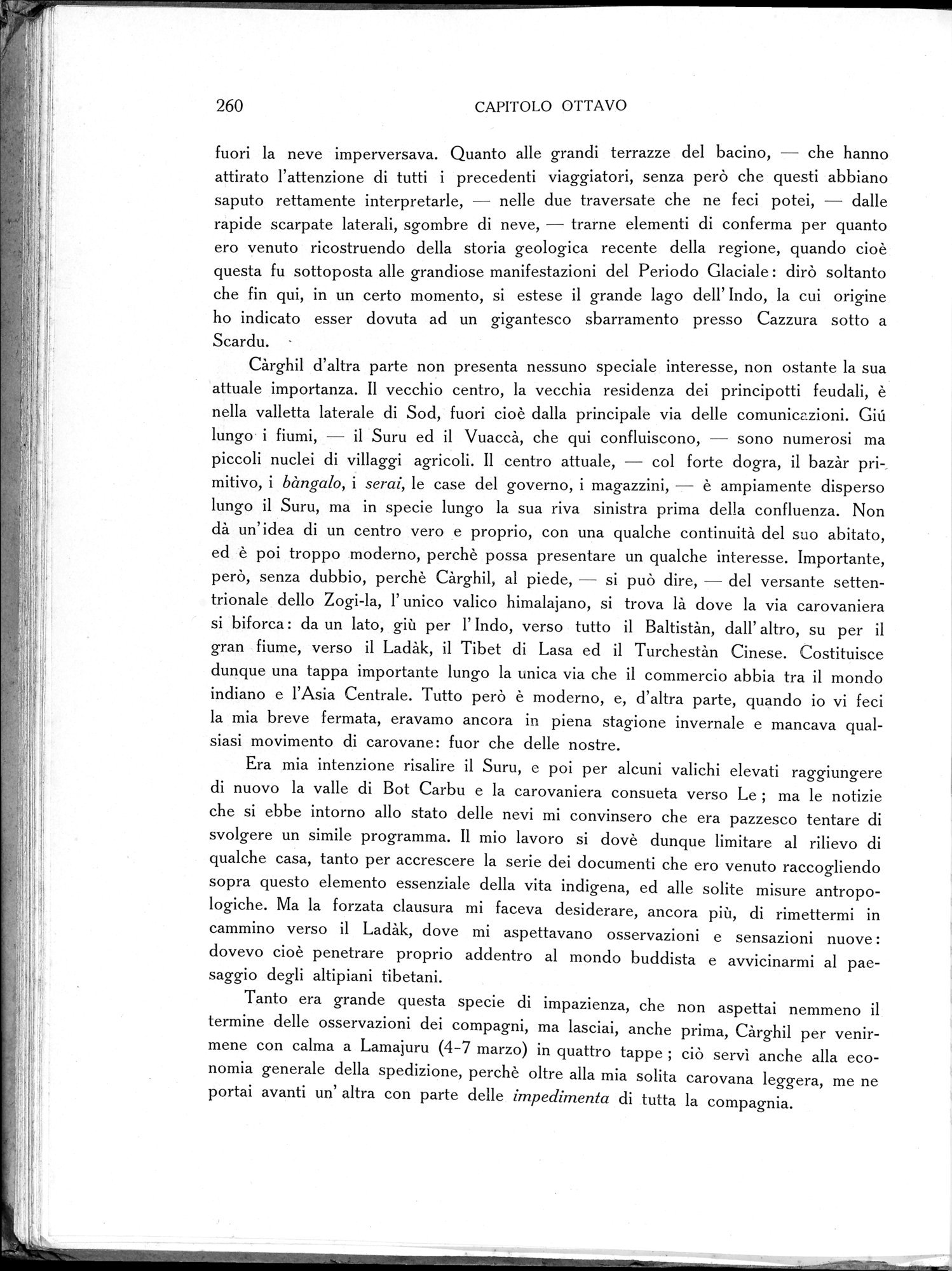 Storia della Spedizione Scientifica Italiana nel Himàlaia, Caracorùm e Turchestàn Cinese(1913-1914) : vol.1 / Page 304 (Grayscale High Resolution Image)