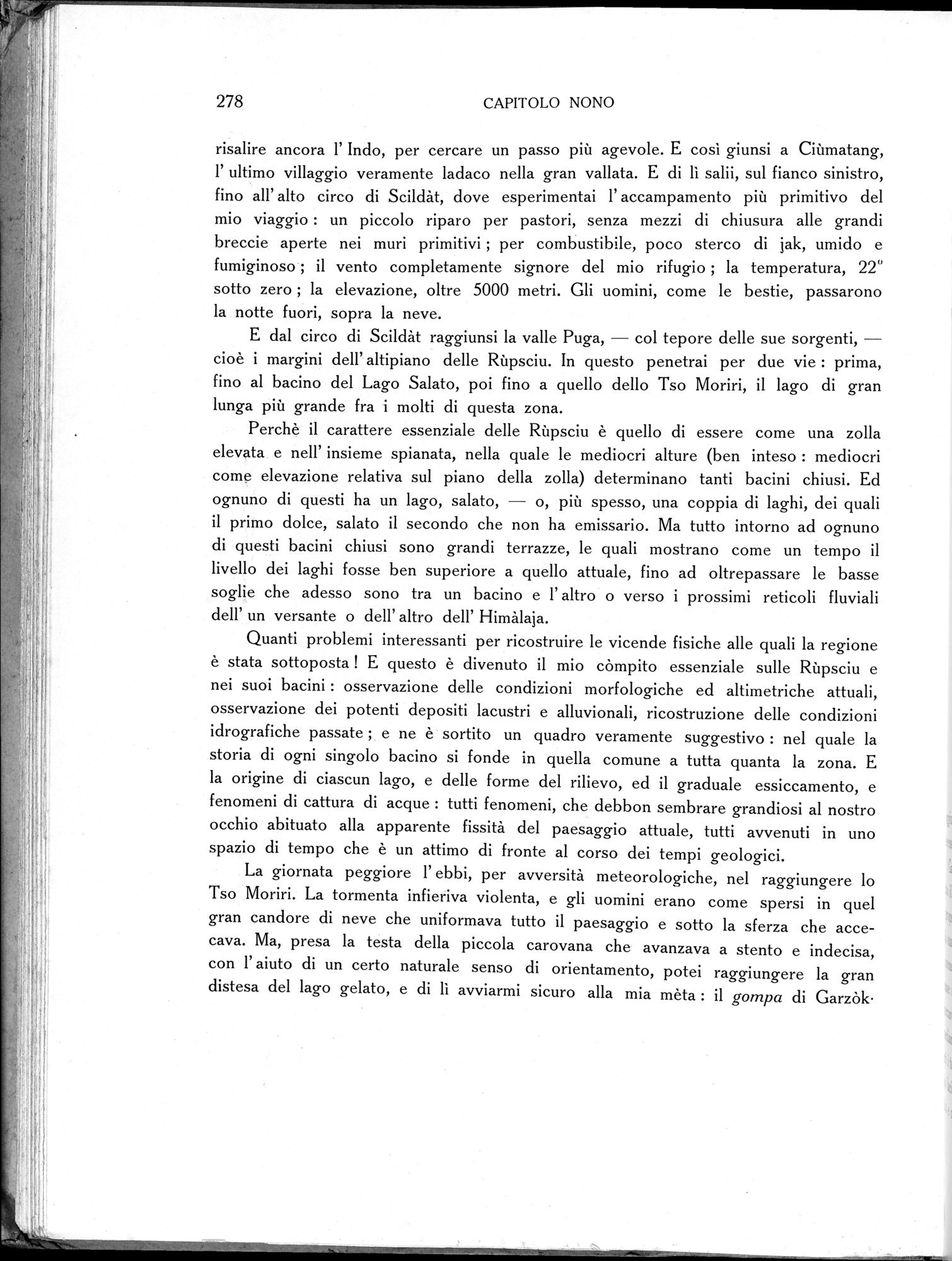 Storia della Spedizione Scientifica Italiana nel Himàlaia, Caracorùm e Turchestàn Cinese(1913-1914) : vol.1 / Page 322 (Grayscale High Resolution Image)