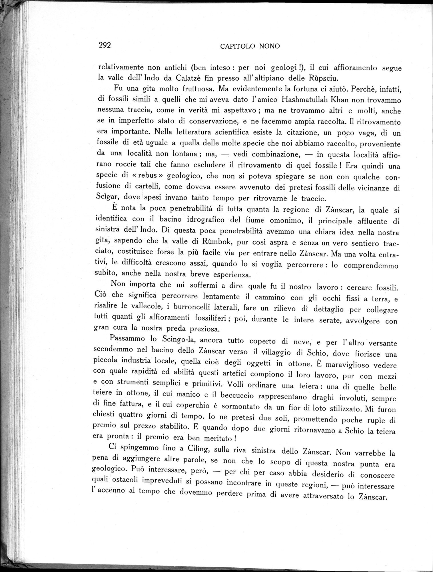 Storia della Spedizione Scientifica Italiana nel Himàlaia, Caracorùm e Turchestàn Cinese(1913-1914) : vol.1 / Page 336 (Grayscale High Resolution Image)