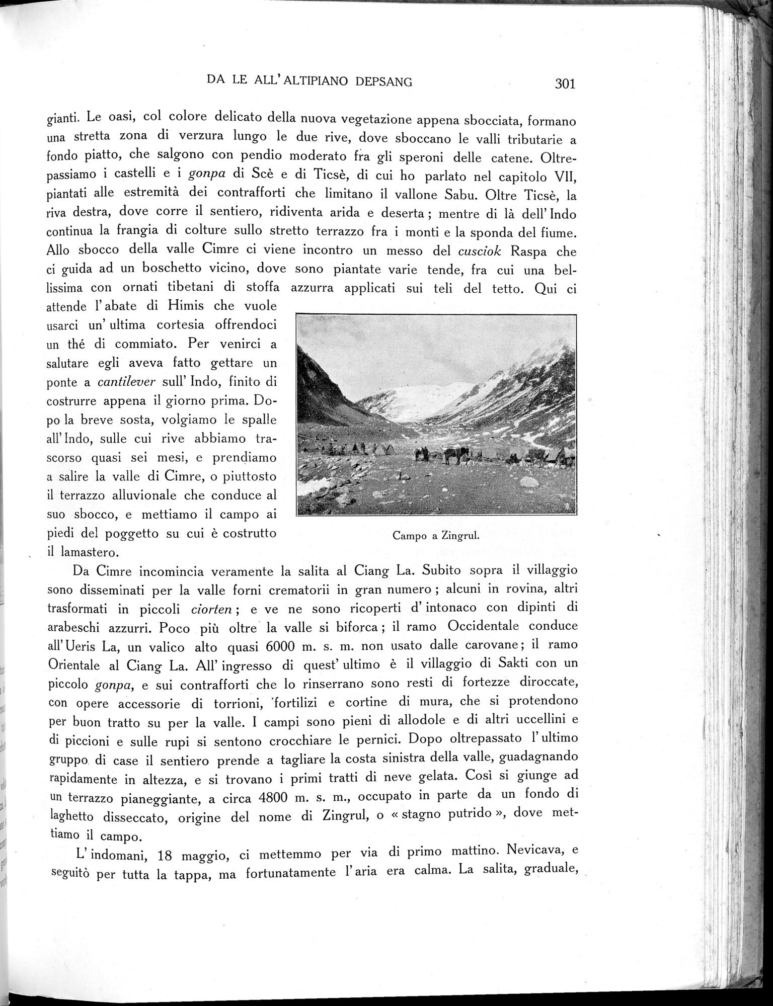 Storia della Spedizione Scientifica Italiana nel Himàlaia, Caracorùm e Turchestàn Cinese(1913-1914) : vol.1 / Page 345 (Grayscale High Resolution Image)