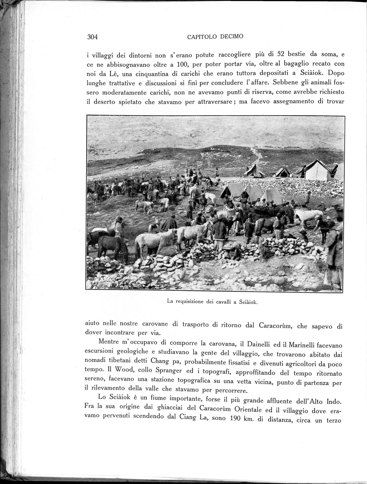 Storia della Spedizione Scientifica Italiana nel Himàlaia, Caracorùm e Turchestàn Cinese(1913-1914) : vol.1 / Page 348 (Grayscale High Resolution Image)