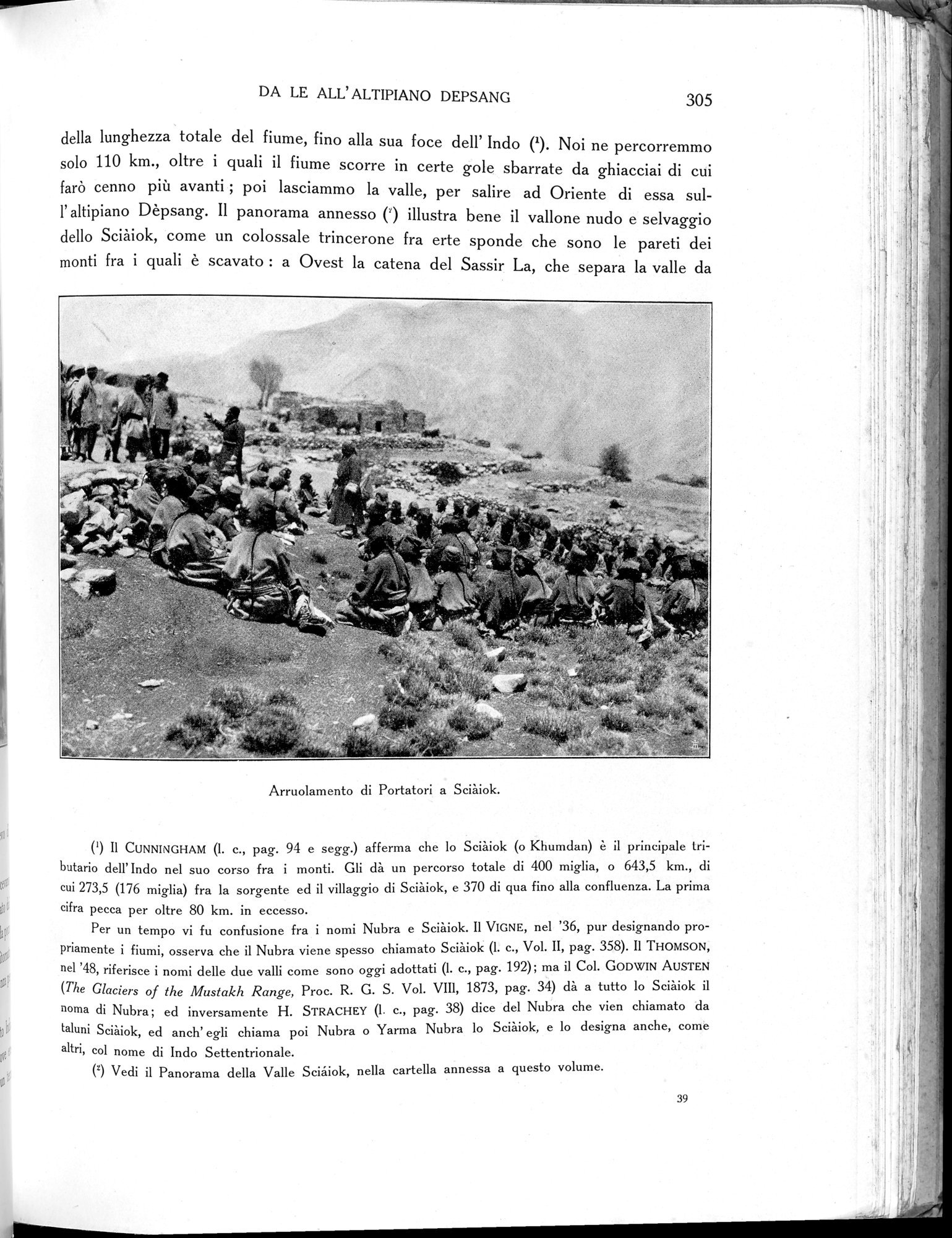 Storia della Spedizione Scientifica Italiana nel Himàlaia, Caracorùm e Turchestàn Cinese(1913-1914) : vol.1 / Page 349 (Grayscale High Resolution Image)