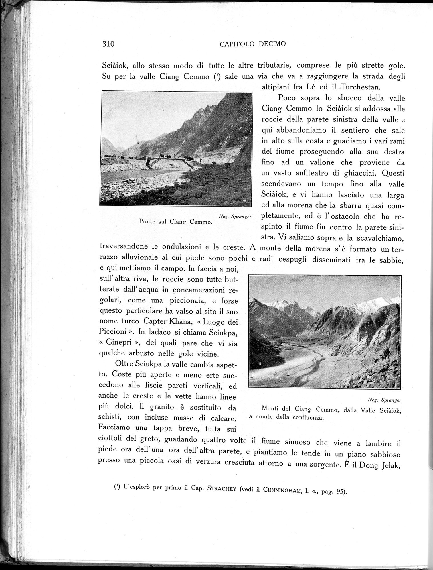 Storia della Spedizione Scientifica Italiana nel Himàlaia, Caracorùm e Turchestàn Cinese(1913-1914) : vol.1 / 354 ページ（白黒高解像度画像）
