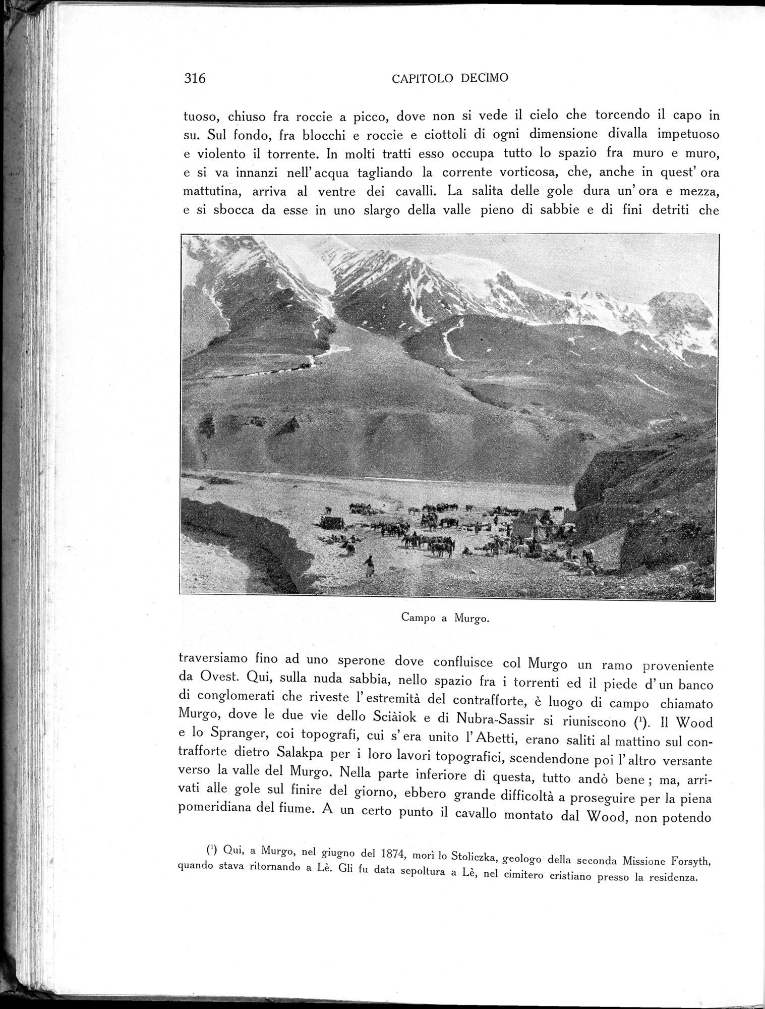 Storia della Spedizione Scientifica Italiana nel Himàlaia, Caracorùm e Turchestàn Cinese(1913-1914) : vol.1 / Page 362 (Grayscale High Resolution Image)