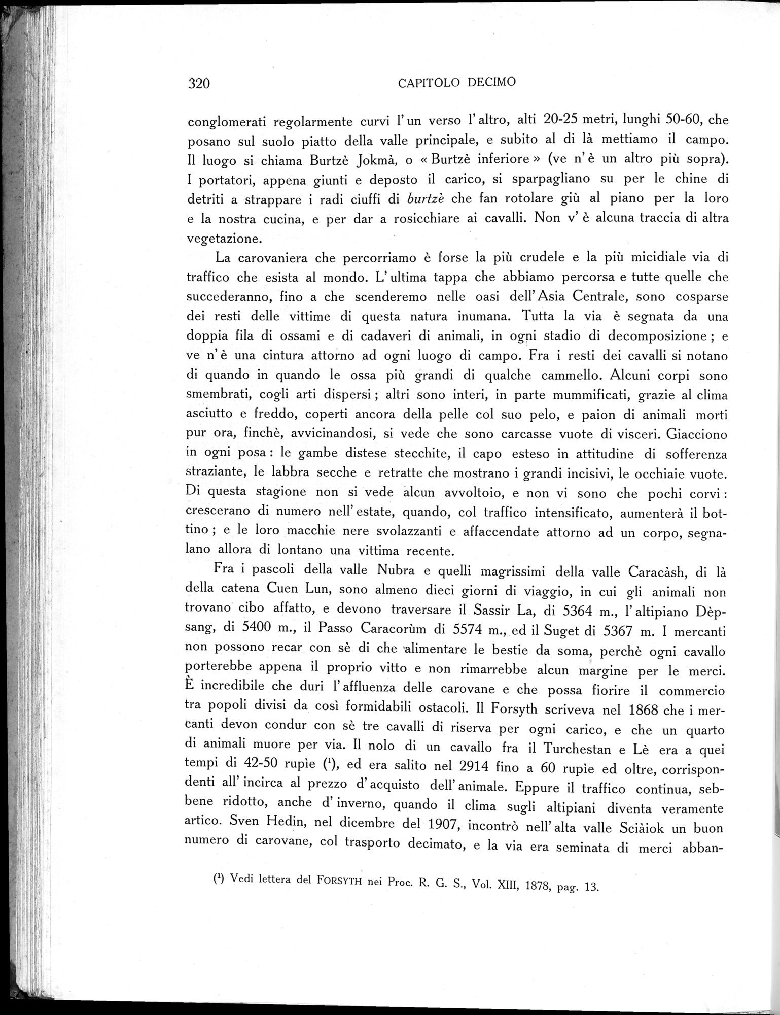 Storia della Spedizione Scientifica Italiana nel Himàlaia, Caracorùm e Turchestàn Cinese(1913-1914) : vol.1 / Page 368 (Grayscale High Resolution Image)