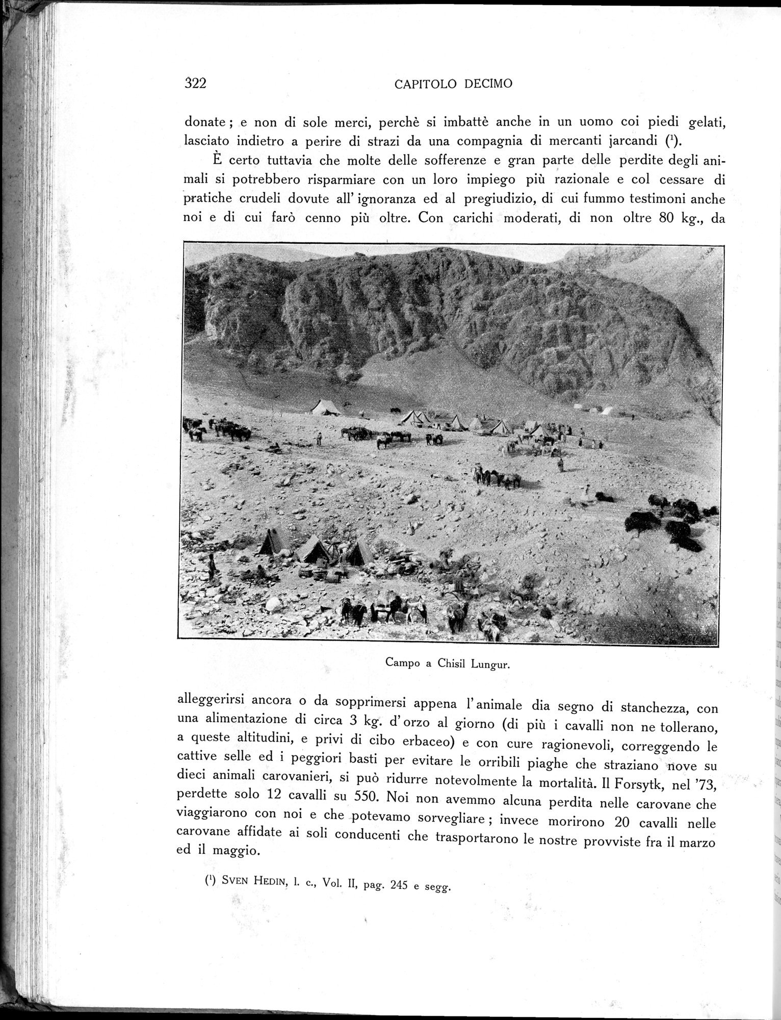 Storia della Spedizione Scientifica Italiana nel Himàlaia, Caracorùm e Turchestàn Cinese(1913-1914) : vol.1 / Page 372 (Grayscale High Resolution Image)