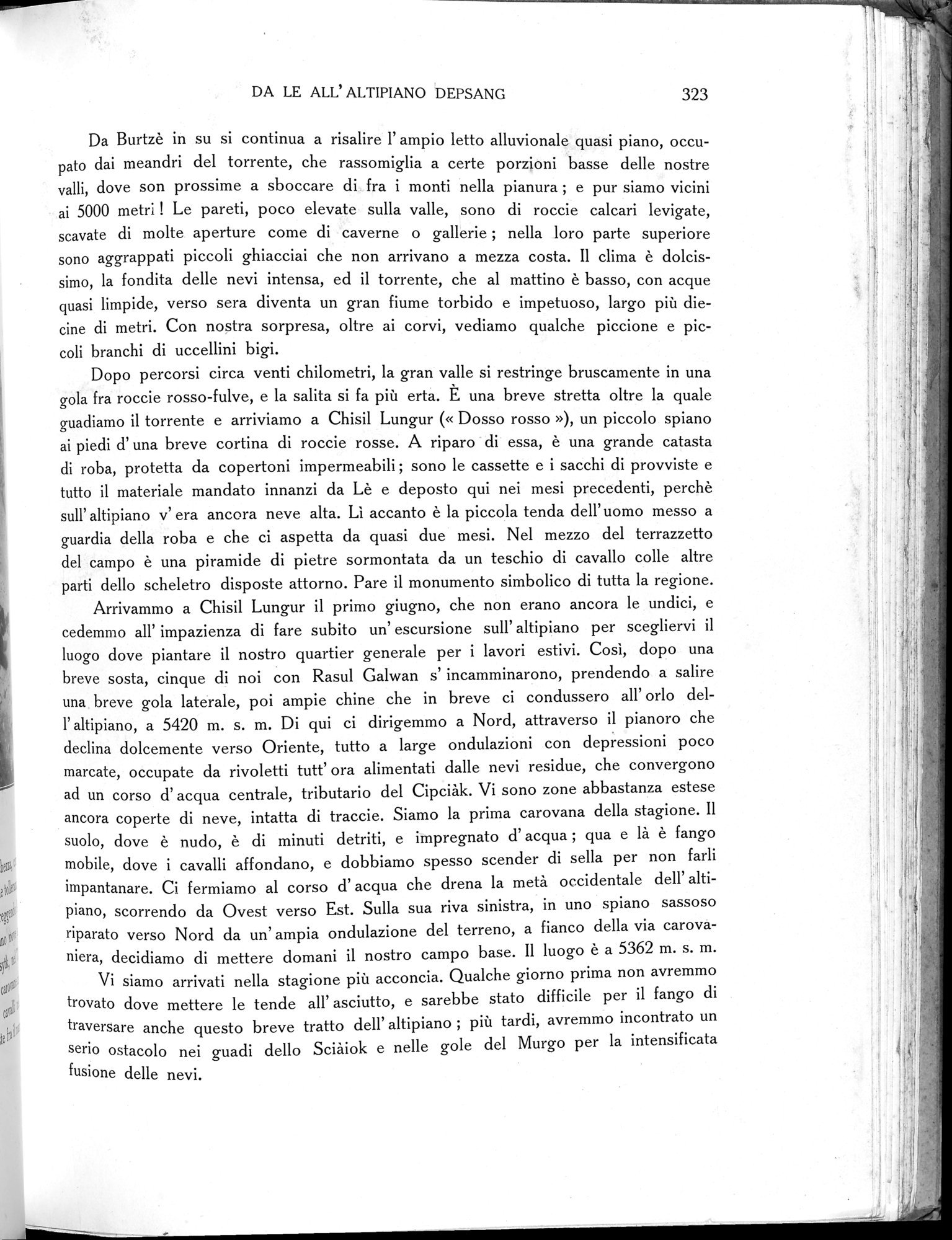 Storia della Spedizione Scientifica Italiana nel Himàlaia, Caracorùm e Turchestàn Cinese(1913-1914) : vol.1 / Page 373 (Grayscale High Resolution Image)