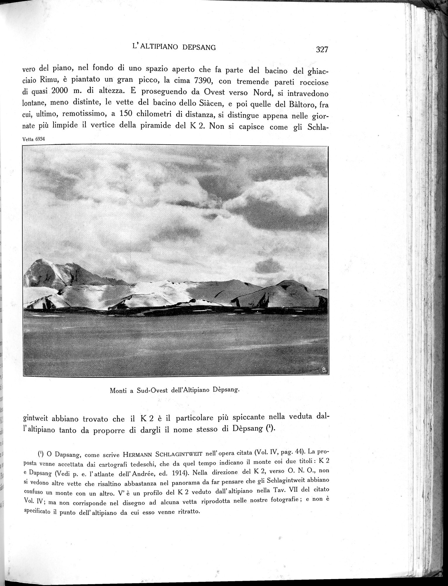 Storia della Spedizione Scientifica Italiana nel Himàlaia, Caracorùm e Turchestàn Cinese(1913-1914) : vol.1 / 377 ページ（白黒高解像度画像）