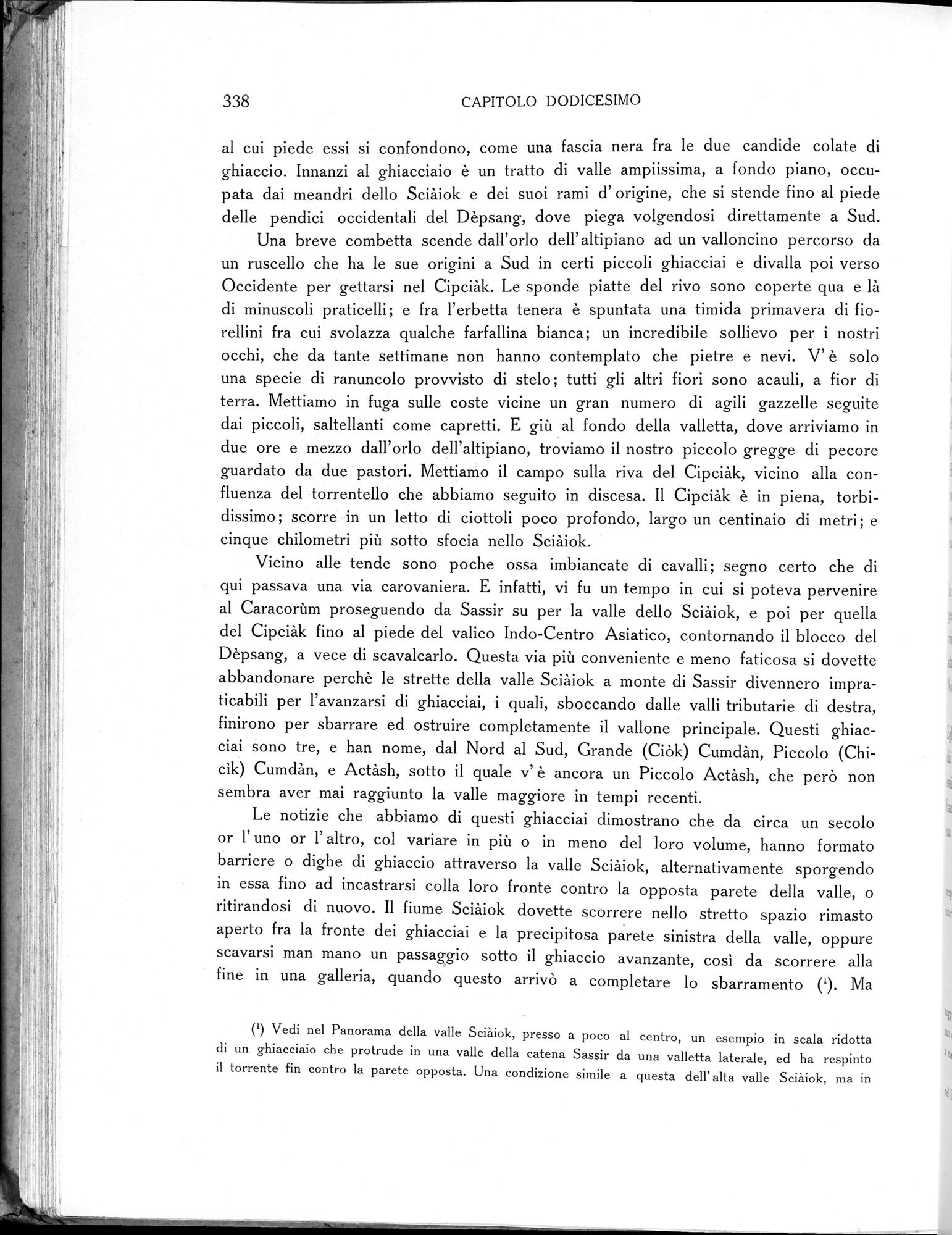 Storia della Spedizione Scientifica Italiana nel Himàlaia, Caracorùm e Turchestàn Cinese(1913-1914) : vol.1 / Page 392 (Grayscale High Resolution Image)