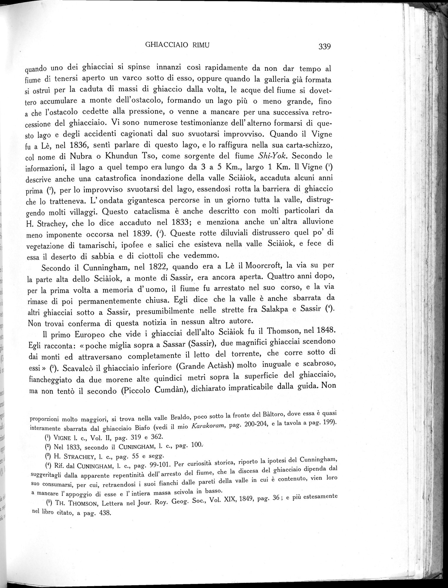 Storia della Spedizione Scientifica Italiana nel Himàlaia, Caracorùm e Turchestàn Cinese(1913-1914) : vol.1 / Page 393 (Grayscale High Resolution Image)