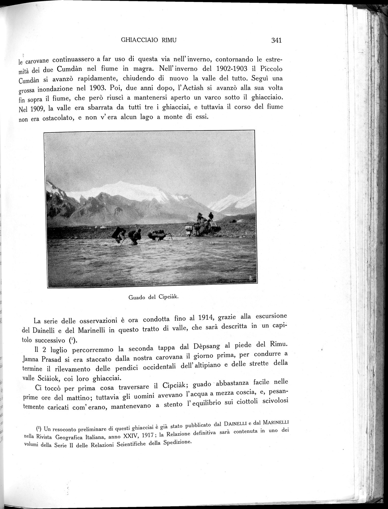 Storia della Spedizione Scientifica Italiana nel Himàlaia, Caracorùm e Turchestàn Cinese(1913-1914) : vol.1 / Page 395 (Grayscale High Resolution Image)