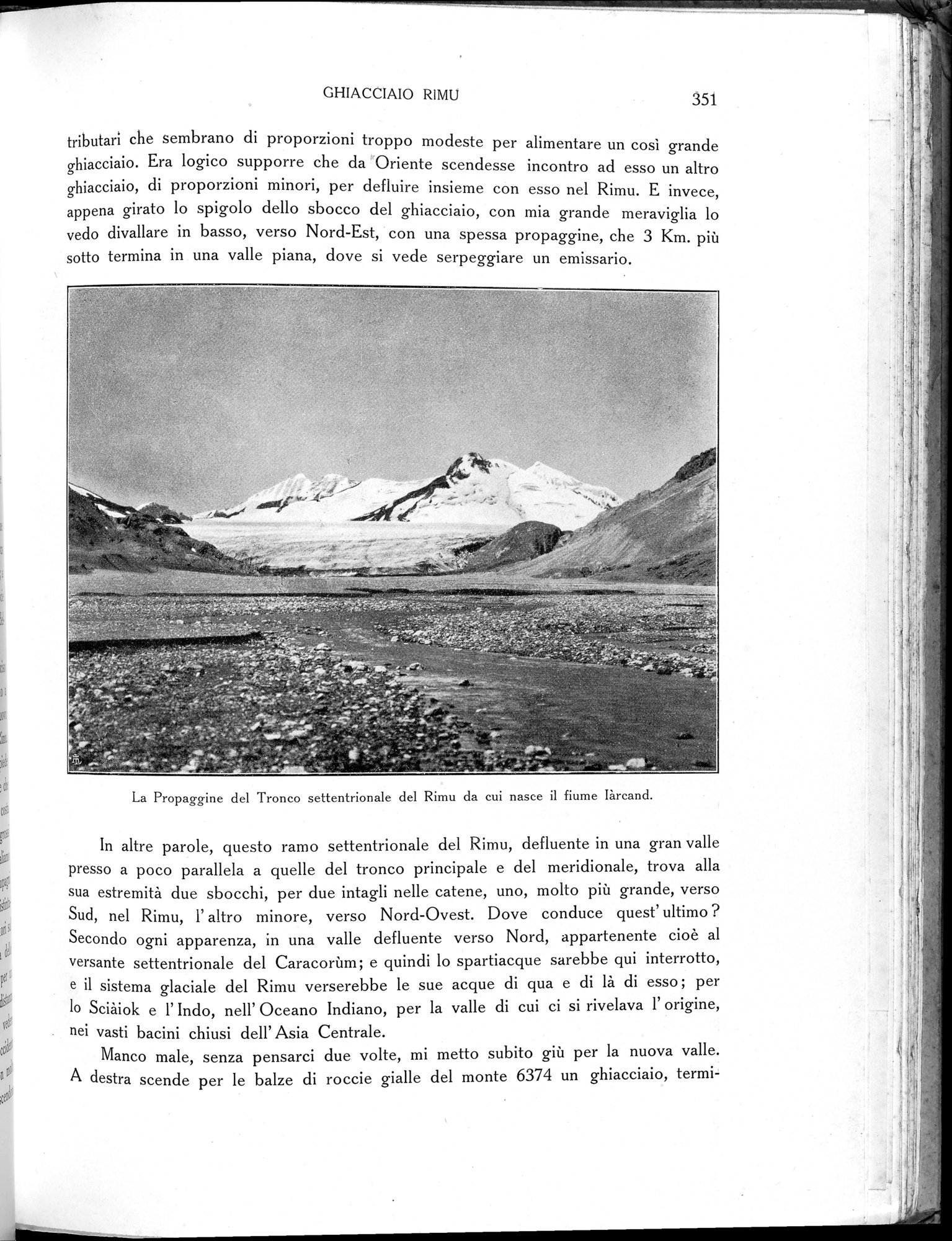 Storia della Spedizione Scientifica Italiana nel Himàlaia, Caracorùm e Turchestàn Cinese(1913-1914) : vol.1 / Page 415 (Grayscale High Resolution Image)