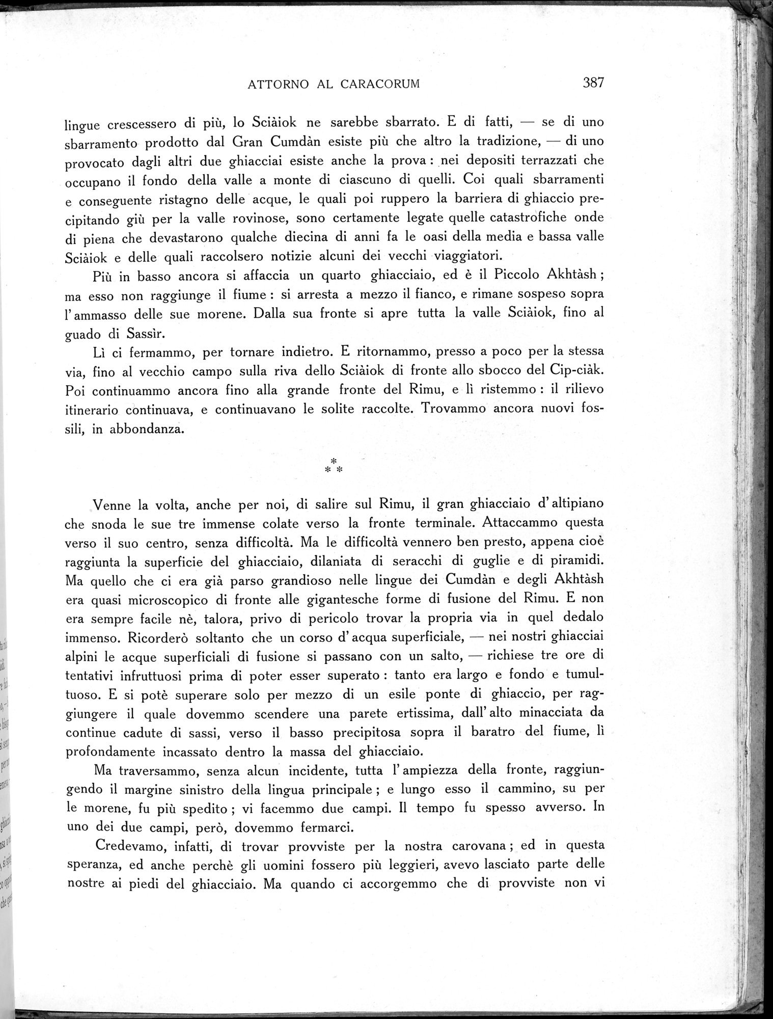 Storia della Spedizione Scientifica Italiana nel Himàlaia, Caracorùm e Turchestàn Cinese(1913-1914) : vol.1 / Page 459 (Grayscale High Resolution Image)