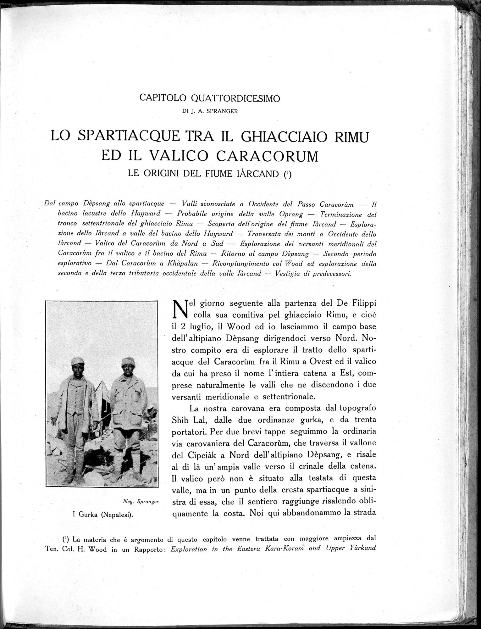 Storia della Spedizione Scientifica Italiana nel Himàlaia, Caracorùm e Turchestàn Cinese(1913-1914) : vol.1 / Page 465 (Grayscale High Resolution Image)
