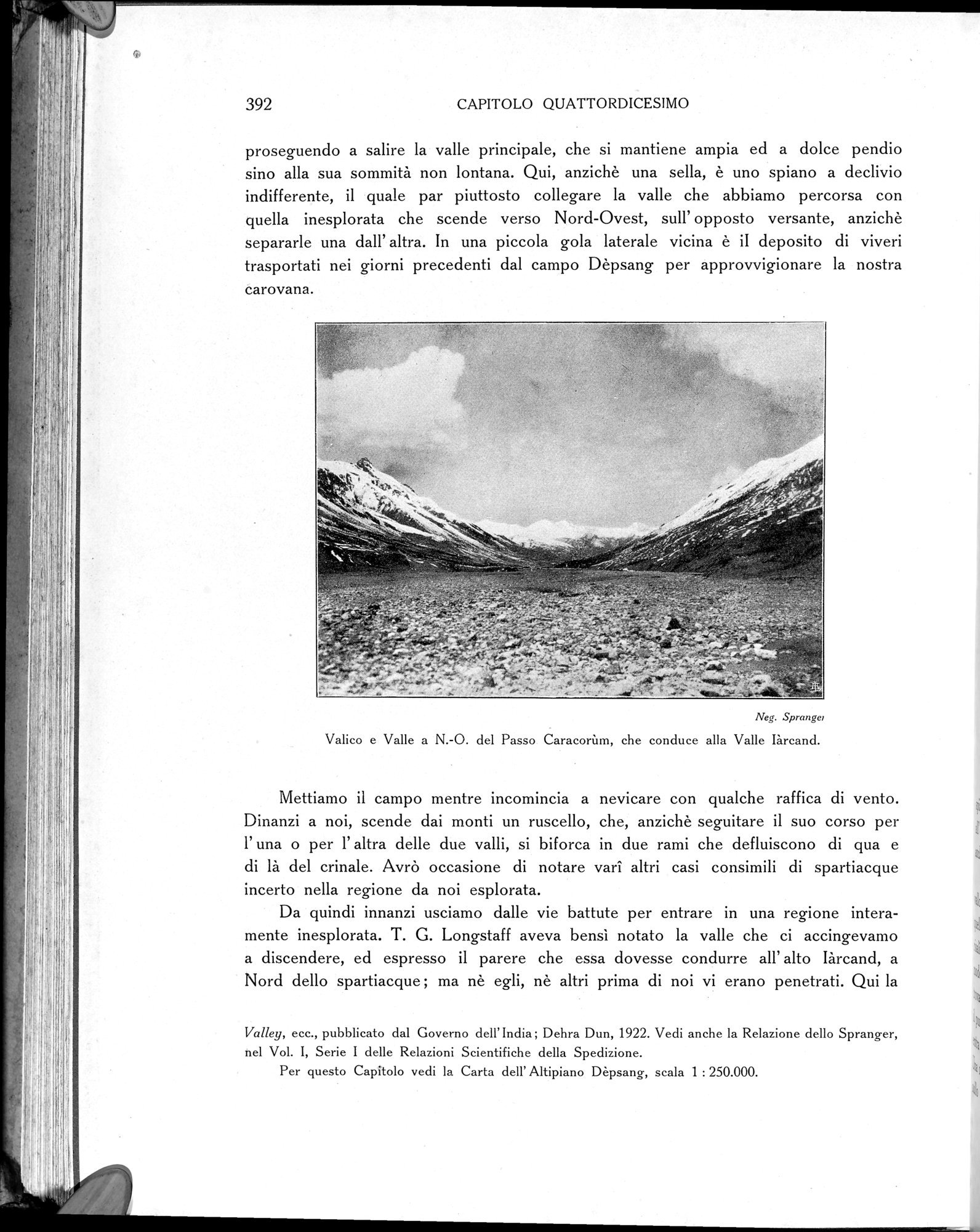 Storia della Spedizione Scientifica Italiana nel Himàlaia, Caracorùm e Turchestàn Cinese(1913-1914) : vol.1 / Page 466 (Grayscale High Resolution Image)