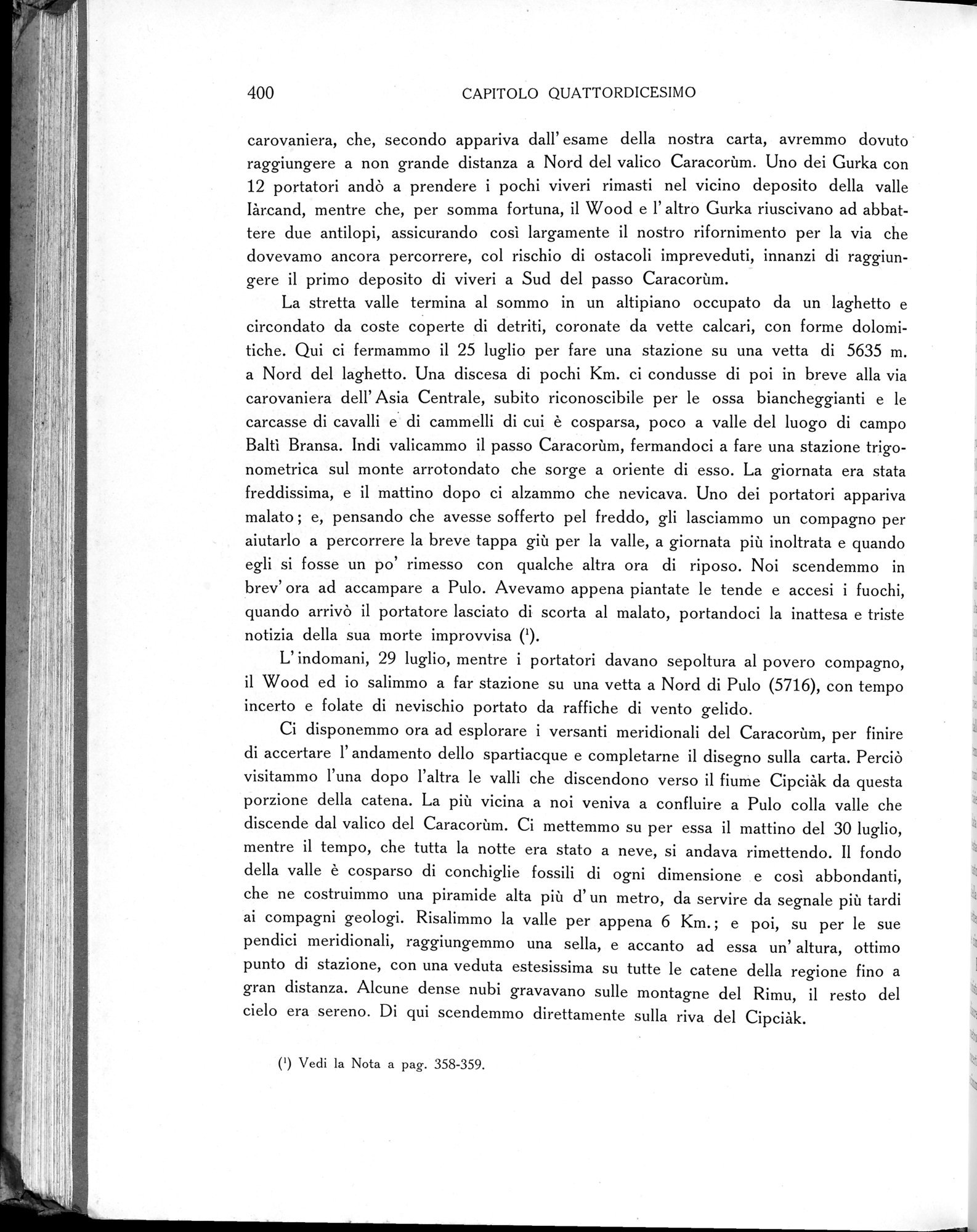Storia della Spedizione Scientifica Italiana nel Himàlaia, Caracorùm e Turchestàn Cinese(1913-1914) : vol.1 / 474 ページ（白黒高解像度画像）