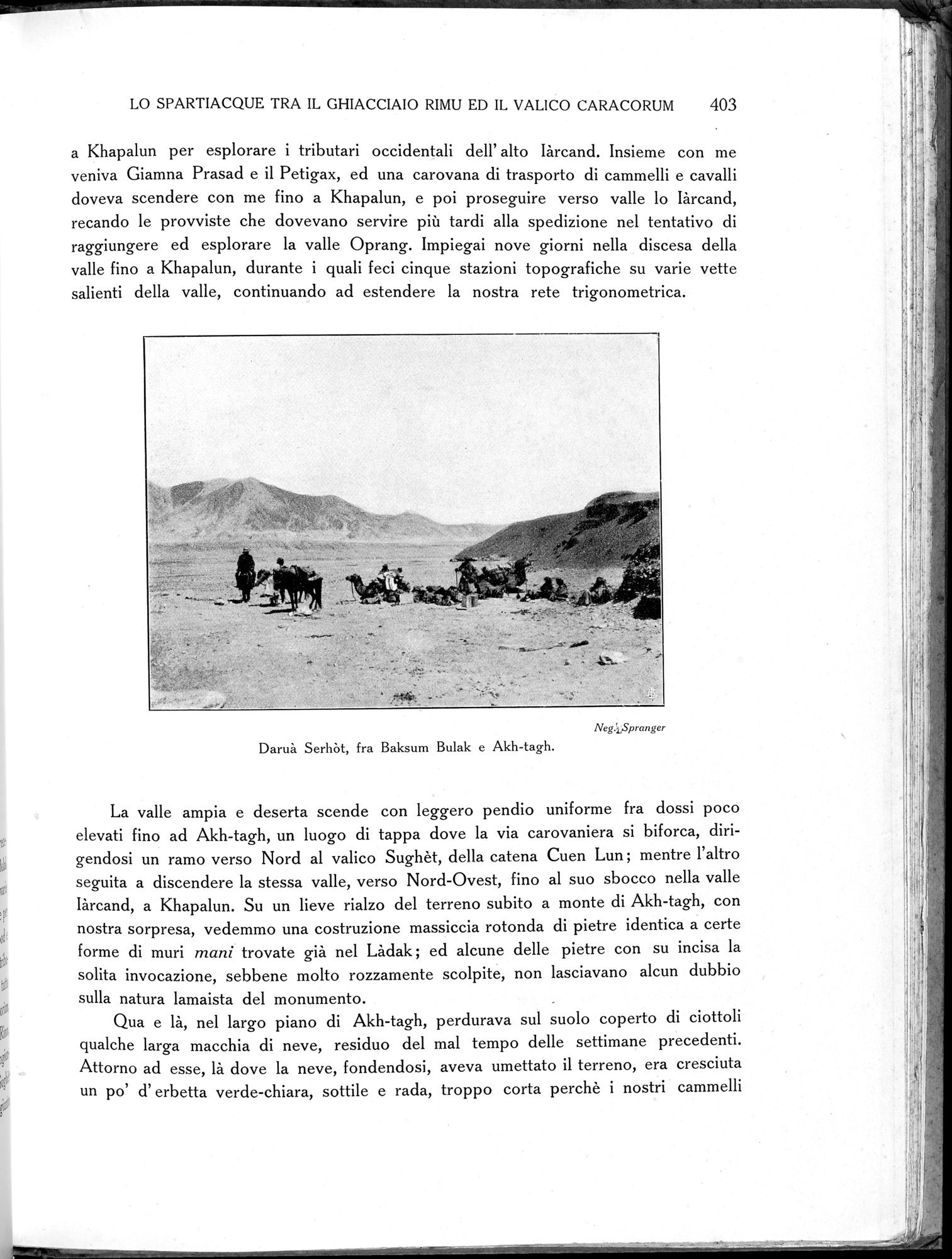 Storia della Spedizione Scientifica Italiana nel Himàlaia, Caracorùm e Turchestàn Cinese(1913-1914) : vol.1 / Page 477 (Grayscale High Resolution Image)