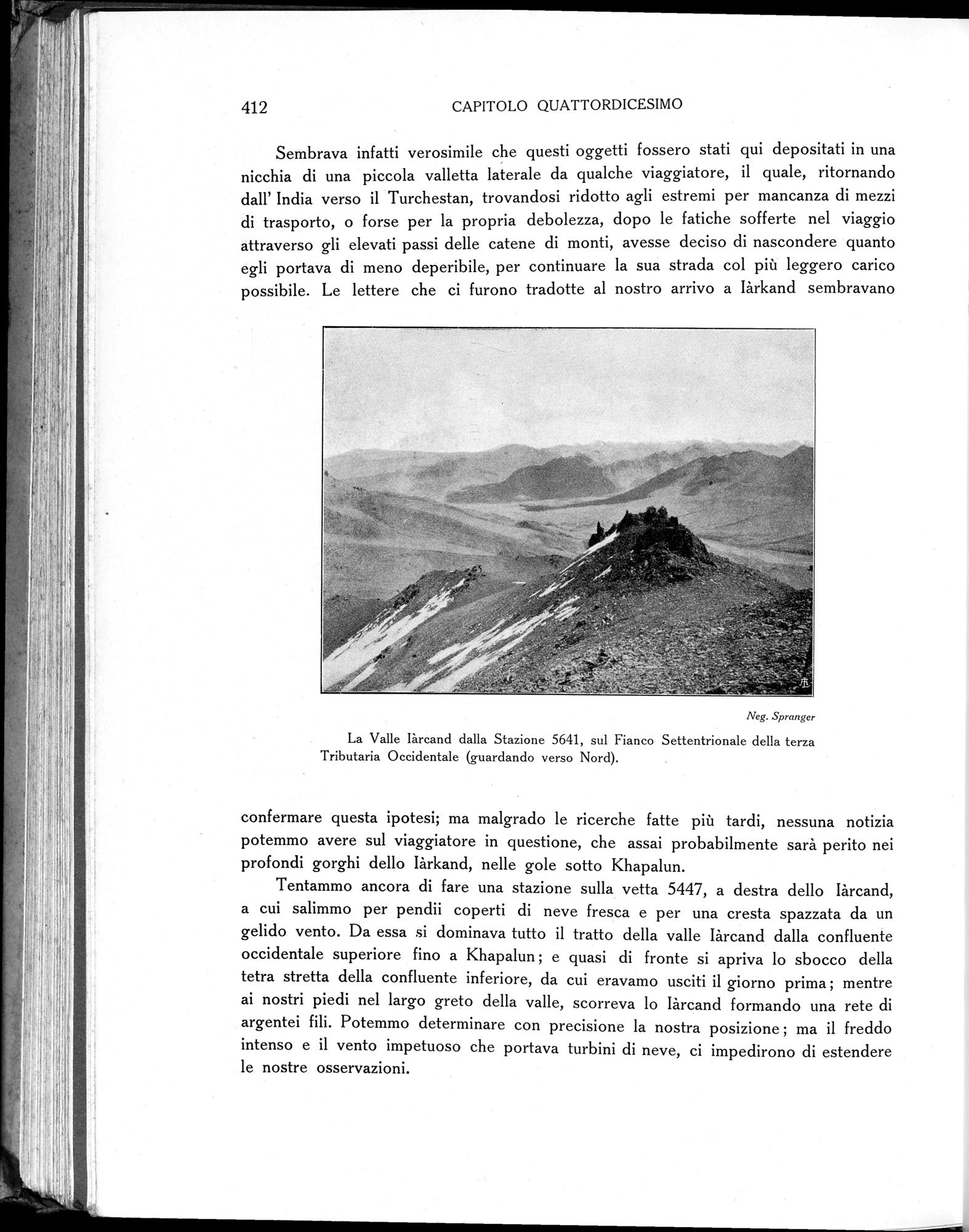 Storia della Spedizione Scientifica Italiana nel Himàlaia, Caracorùm e Turchestàn Cinese(1913-1914) : vol.1 / Page 488 (Grayscale High Resolution Image)