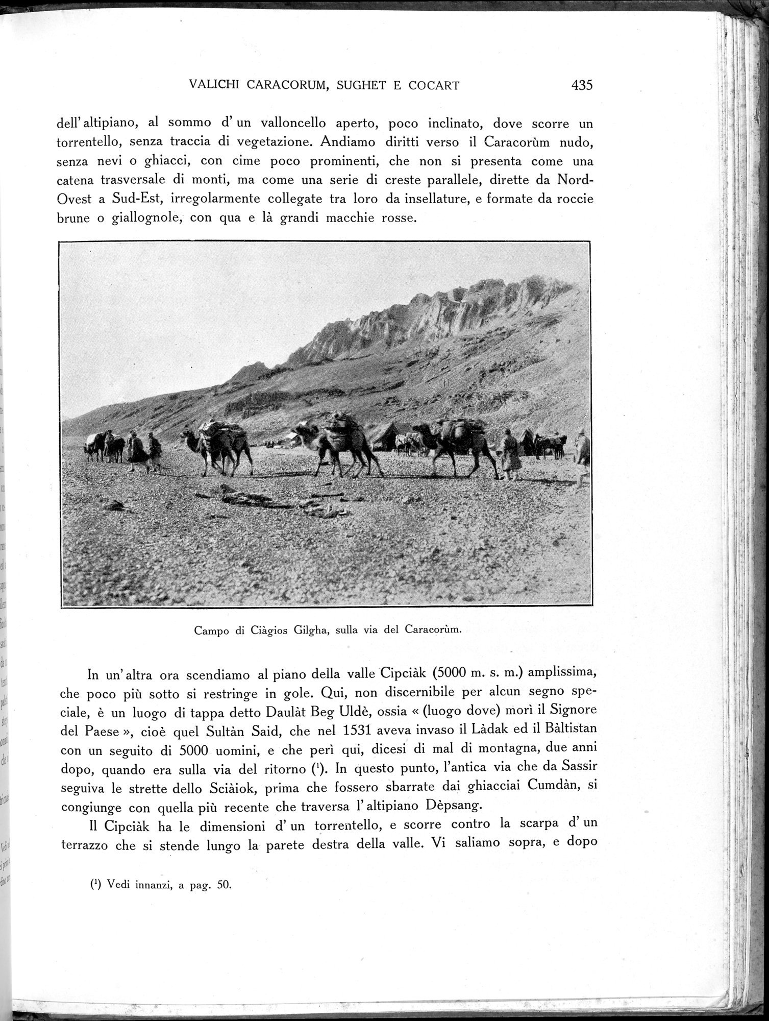 Storia della Spedizione Scientifica Italiana nel Himàlaia, Caracorùm e Turchestàn Cinese(1913-1914) : vol.1 / Page 515 (Grayscale High Resolution Image)