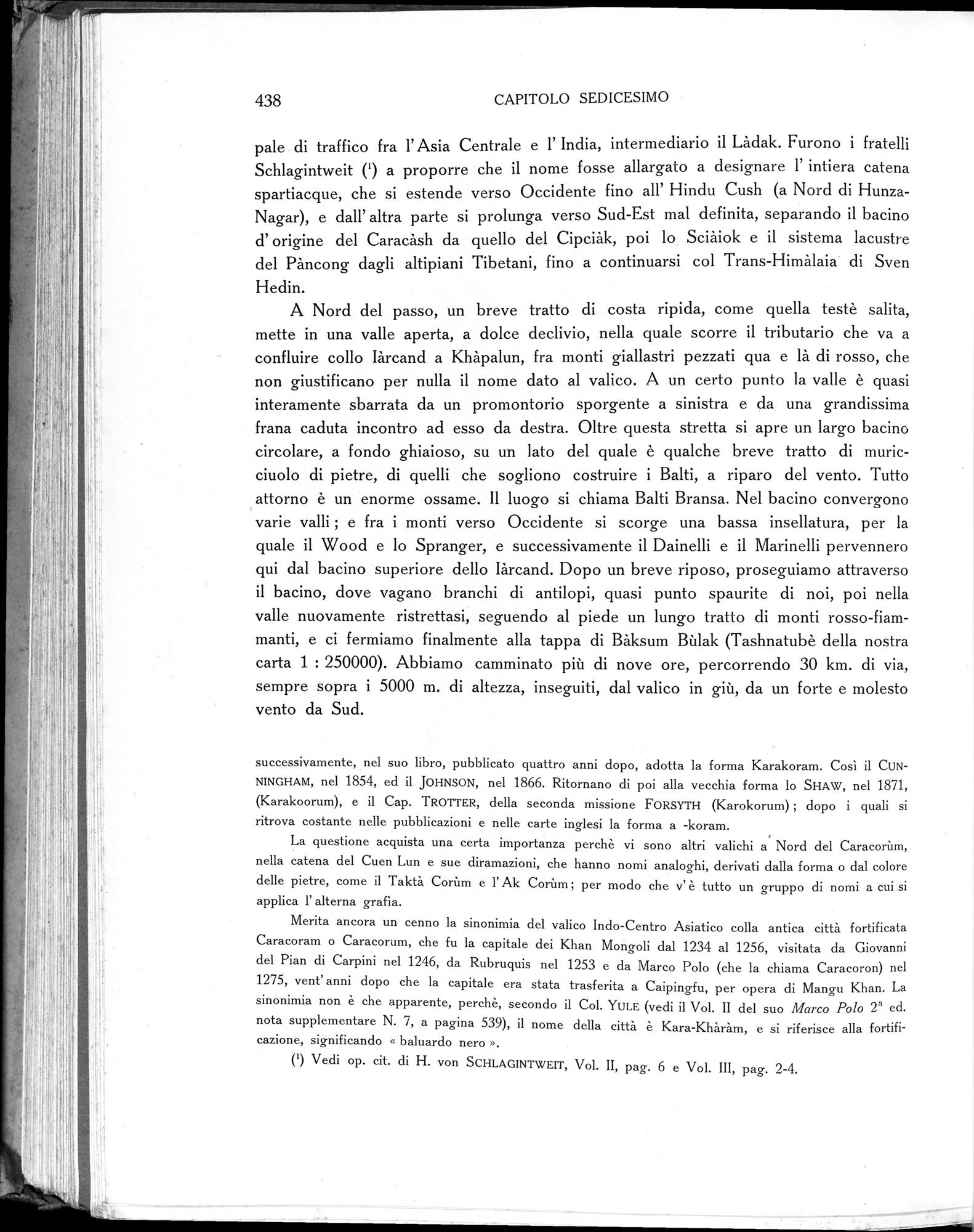 Storia della Spedizione Scientifica Italiana nel Himàlaia, Caracorùm e Turchestàn Cinese(1913-1914) : vol.1 / Page 518 (Grayscale High Resolution Image)