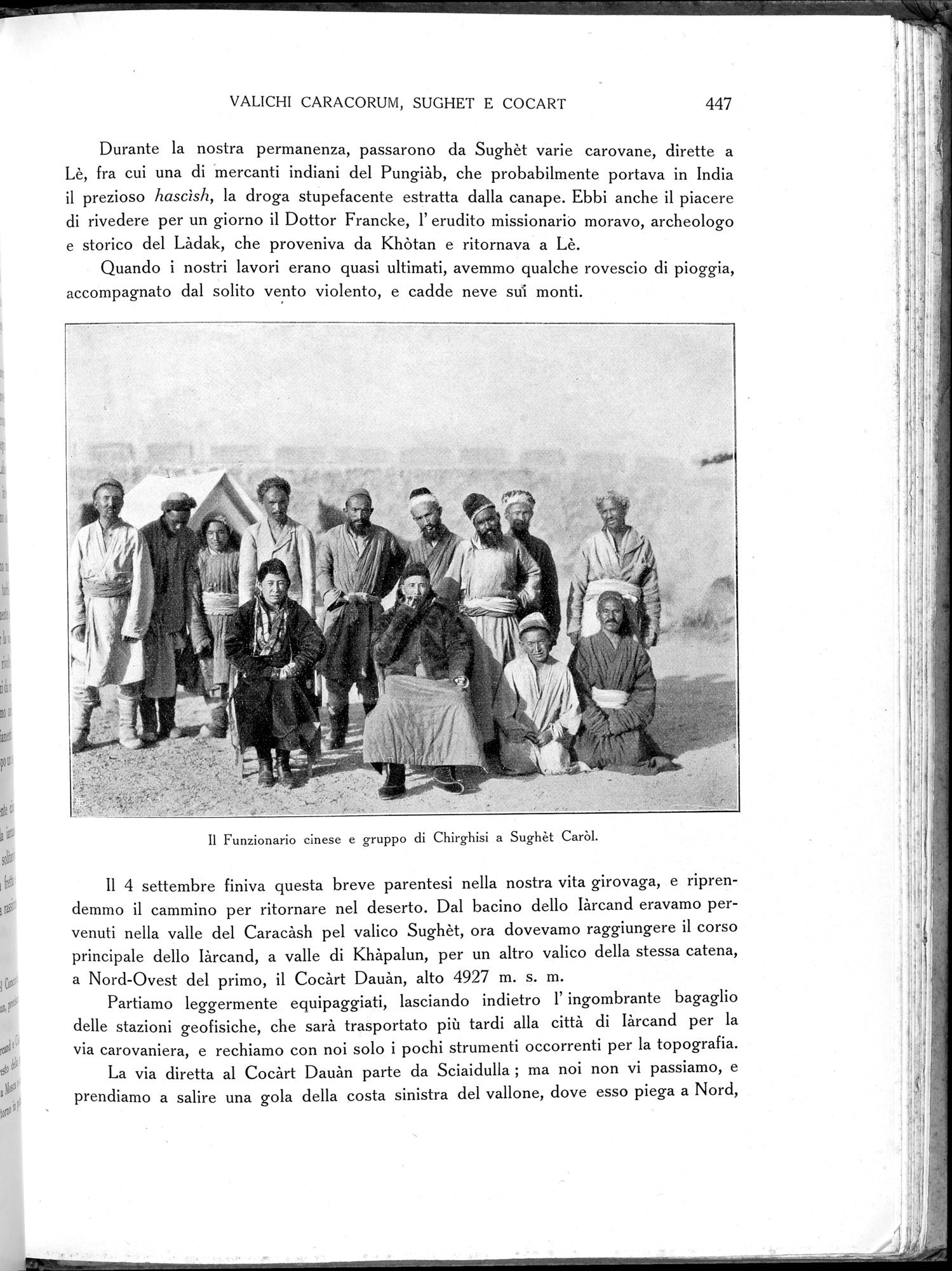 Storia della Spedizione Scientifica Italiana nel Himàlaia, Caracorùm e Turchestàn Cinese(1913-1914) : vol.1 / Page 527 (Grayscale High Resolution Image)