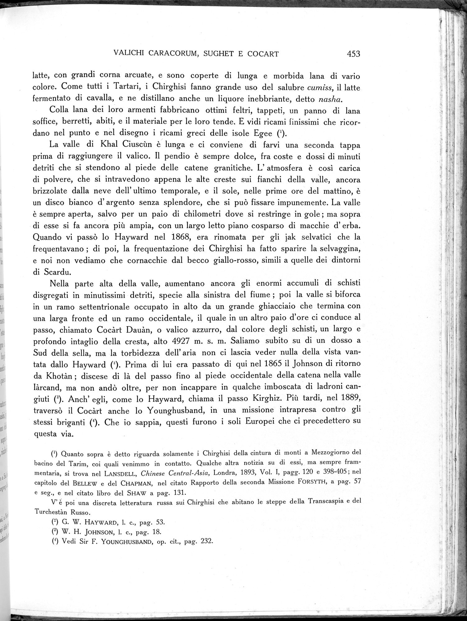 Storia della Spedizione Scientifica Italiana nel Himàlaia, Caracorùm e Turchestàn Cinese(1913-1914) : vol.1 / 533 ページ（白黒高解像度画像）