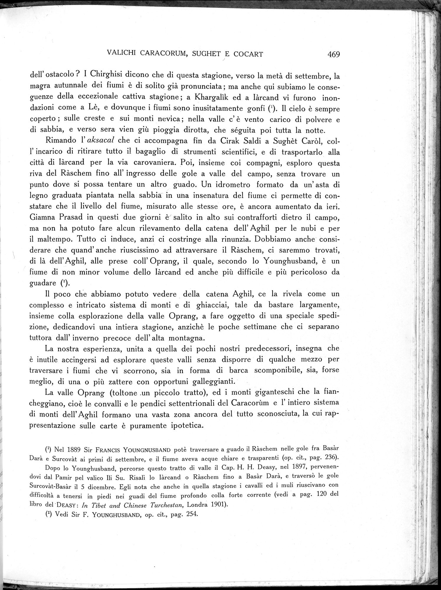 Storia della Spedizione Scientifica Italiana nel Himàlaia, Caracorùm e Turchestàn Cinese(1913-1914) : vol.1 / Page 553 (Grayscale High Resolution Image)