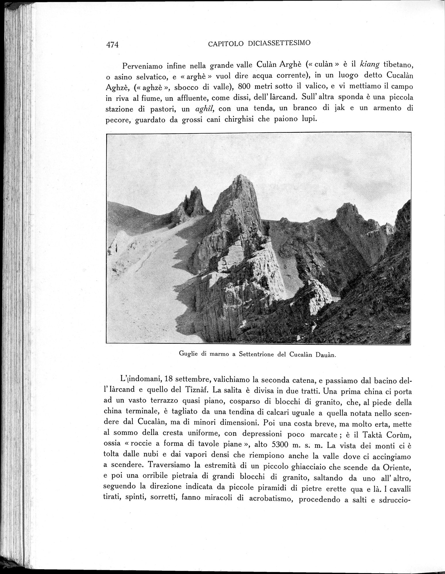 Storia della Spedizione Scientifica Italiana nel Himàlaia, Caracorùm e Turchestàn Cinese(1913-1914) : vol.1 / 558 ページ（白黒高解像度画像）