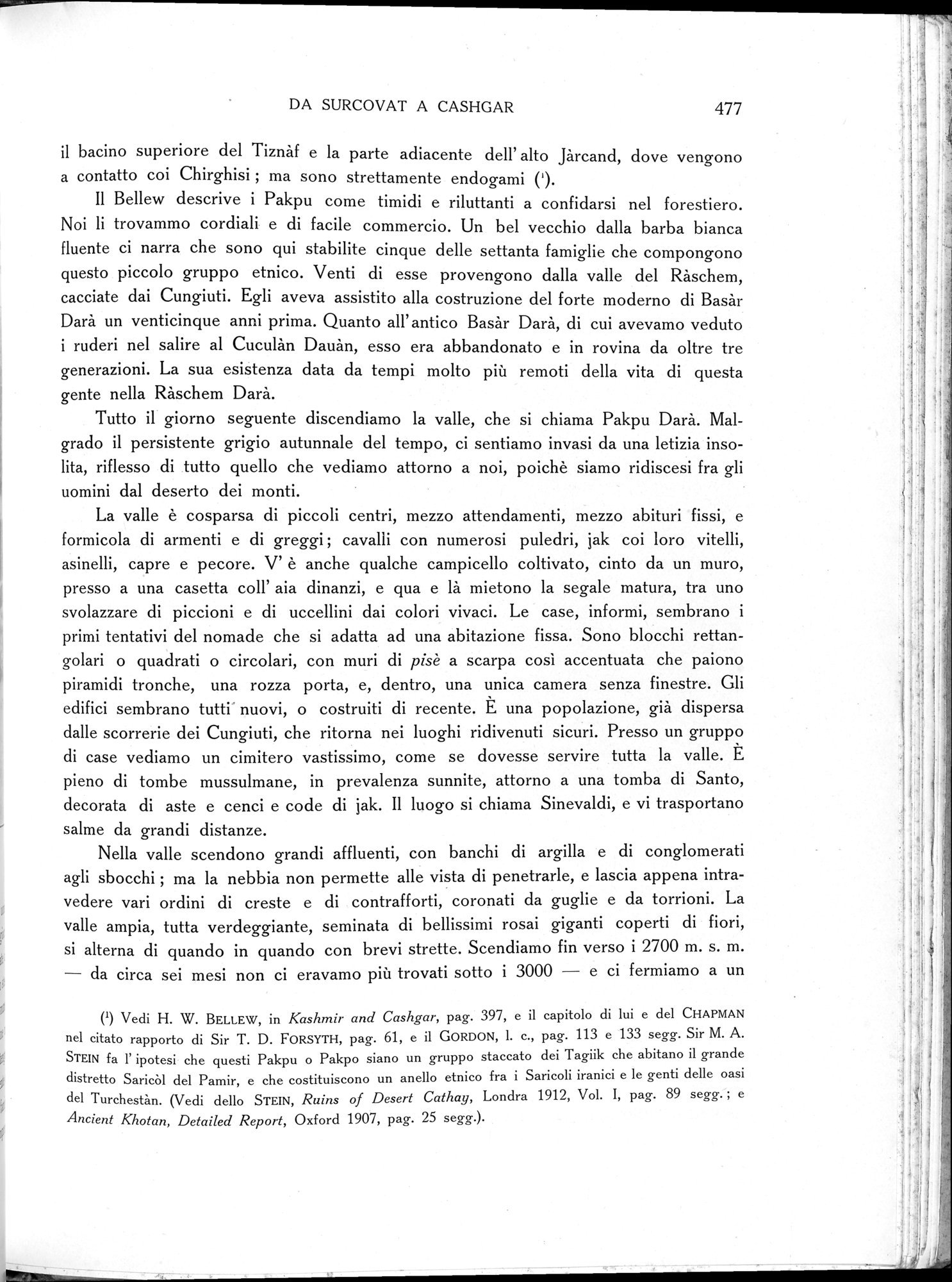 Storia della Spedizione Scientifica Italiana nel Himàlaia, Caracorùm e Turchestàn Cinese(1913-1914) : vol.1 / 561 ページ（白黒高解像度画像）