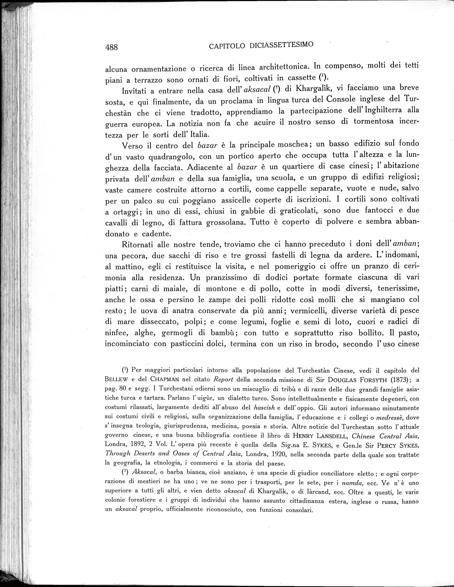 Storia della Spedizione Scientifica Italiana nel Himàlaia, Caracorùm e Turchestàn Cinese(1913-1914) : vol.1 / 572 ページ（白黒高解像度画像）