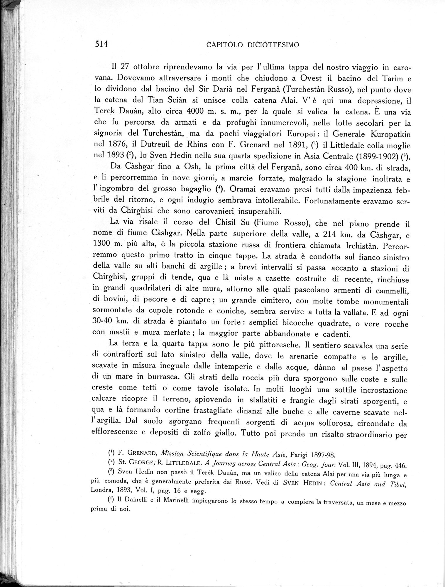 Storia della Spedizione Scientifica Italiana nel Himàlaia, Caracorùm e Turchestàn Cinese(1913-1914) : vol.1 / 606 ページ（白黒高解像度画像）
