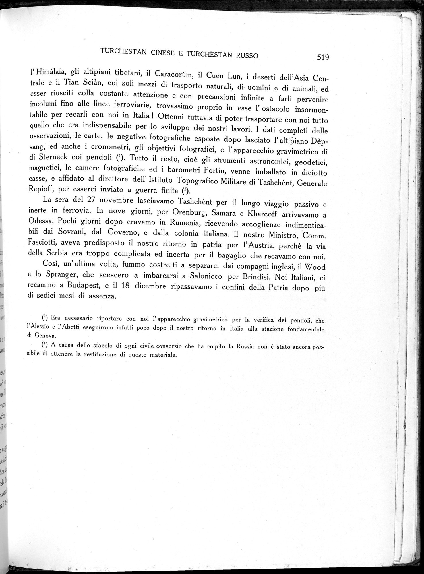 Storia della Spedizione Scientifica Italiana nel Himàlaia, Caracorùm e Turchestàn Cinese(1913-1914) : vol.1 / Page 611 (Grayscale High Resolution Image)