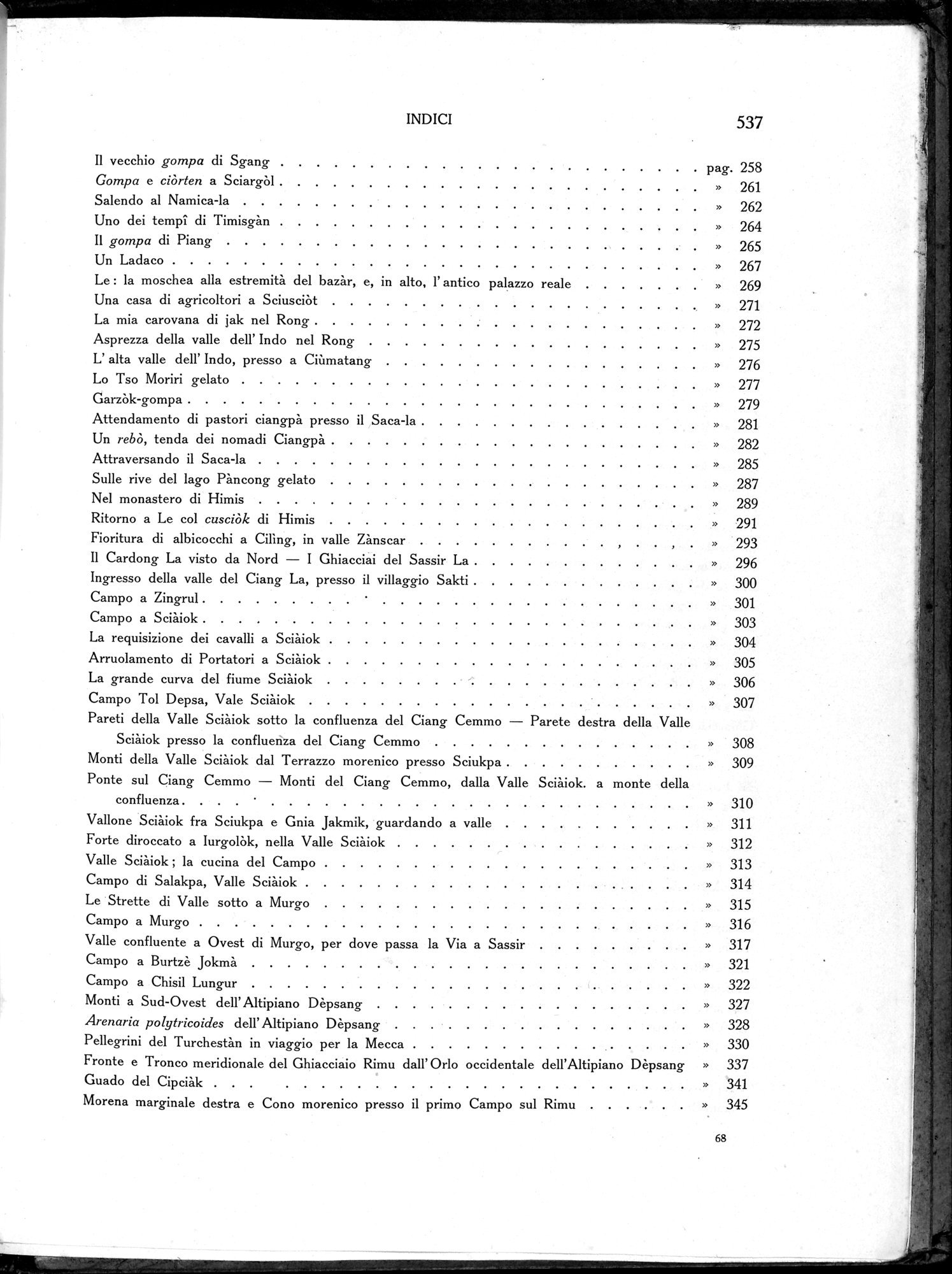 Storia della Spedizione Scientifica Italiana nel Himàlaia, Caracorùm e Turchestàn Cinese(1913-1914) : vol.1 / 629 ページ（白黒高解像度画像）