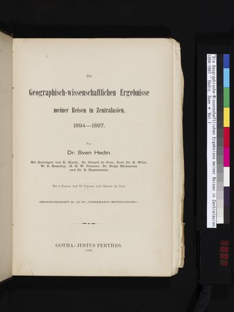 Die Geographische-Wissenschaftlichen Ergebnisse meiner Reisen in Zentralasien, 1894-1897 : vol.1 : Page 7