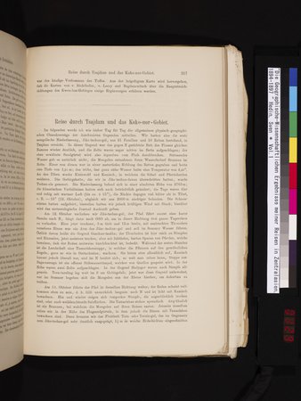 Die Geographische-Wissenschaftlichen Ergebnisse meiner Reisen in Zentralasien, 1894-1897 : vol.1 : Page 329
