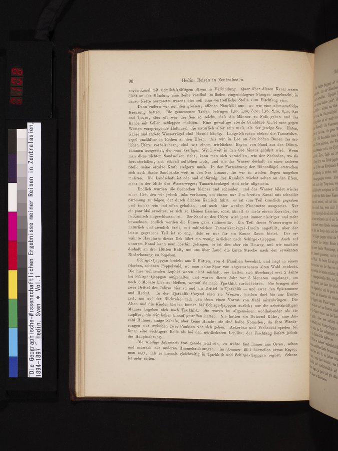 Die Geographische-Wissenschaftlichen Ergebnisse meiner Reisen in Zentralasien, 1894-1897 : vol.1 / 108 ページ（カラー画像）