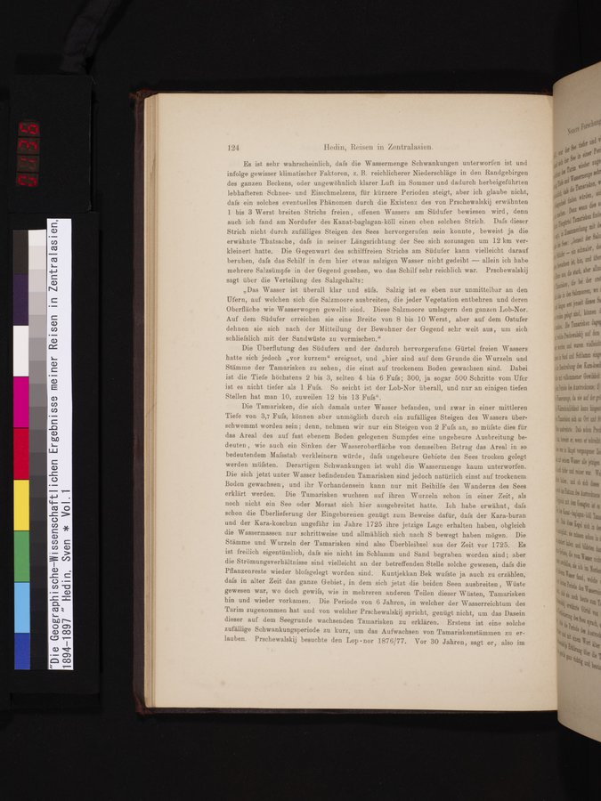 Die Geographische-Wissenschaftlichen Ergebnisse meiner Reisen in Zentralasien, 1894-1897 : vol.1 / 136 ページ（カラー画像）