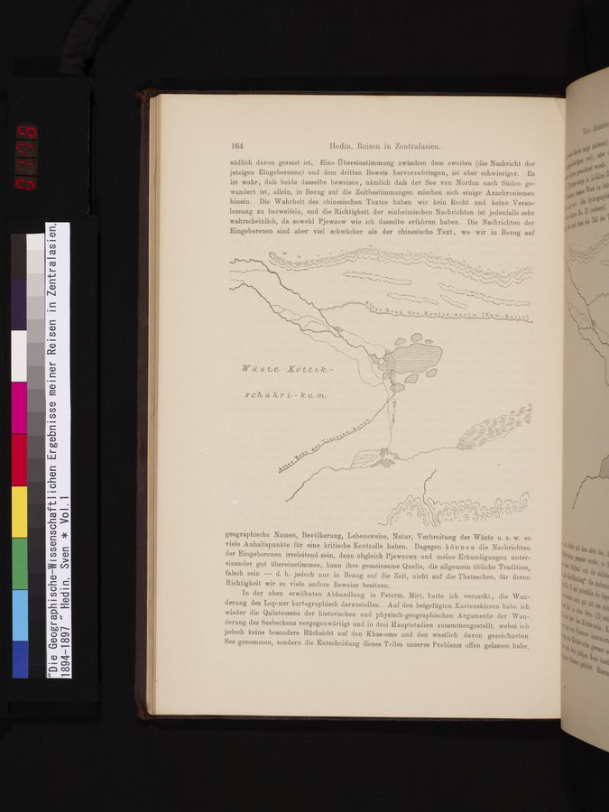Die Geographische-Wissenschaftlichen Ergebnisse meiner Reisen in Zentralasien, 1894-1897 : vol.1 / 176 ページ（カラー画像）