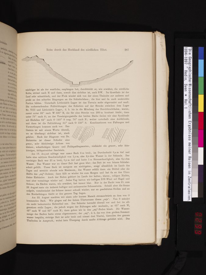 Die Geographische-Wissenschaftlichen Ergebnisse meiner Reisen in Zentralasien, 1894-1897 : vol.1 / Page 299 (Color Image)