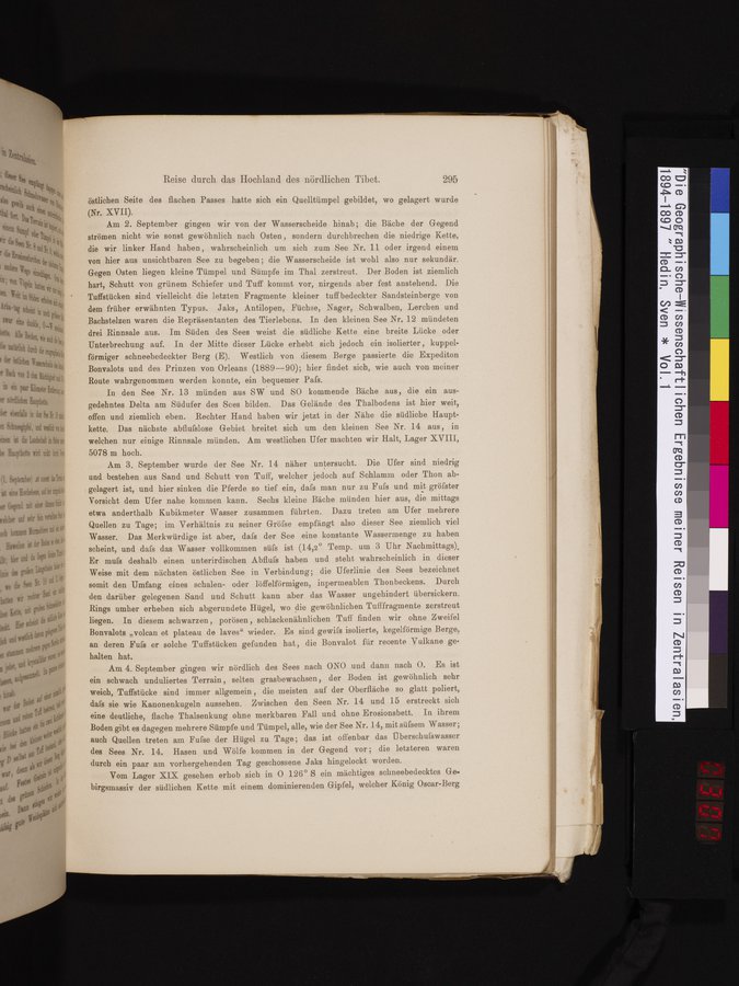 Die Geographische-Wissenschaftlichen Ergebnisse meiner Reisen in Zentralasien, 1894-1897 : vol.1 / Page 307 (Color Image)