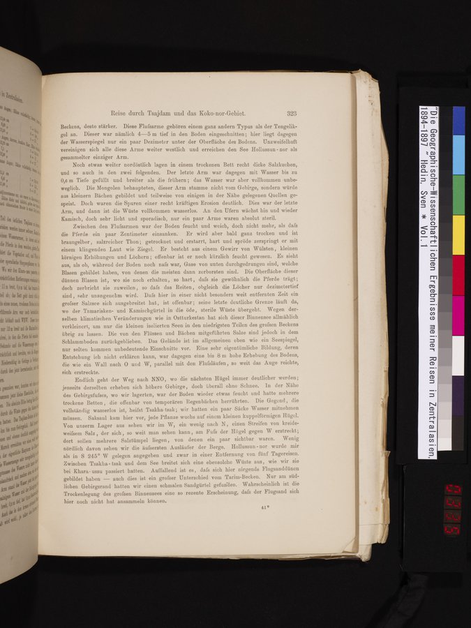 Die Geographische-Wissenschaftlichen Ergebnisse meiner Reisen in Zentralasien, 1894-1897 : vol.1 / Page 335 (Color Image)