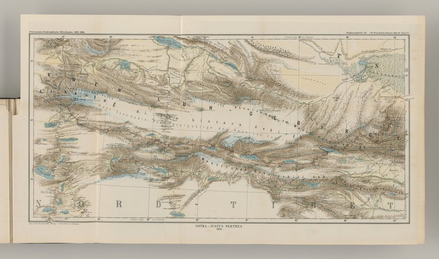 Die Geographische-Wissenschaftlichen Ergebnisse meiner Reisen in Zentralasien, 1894-1897 : vol.1 / 419 ページ（カラー画像）