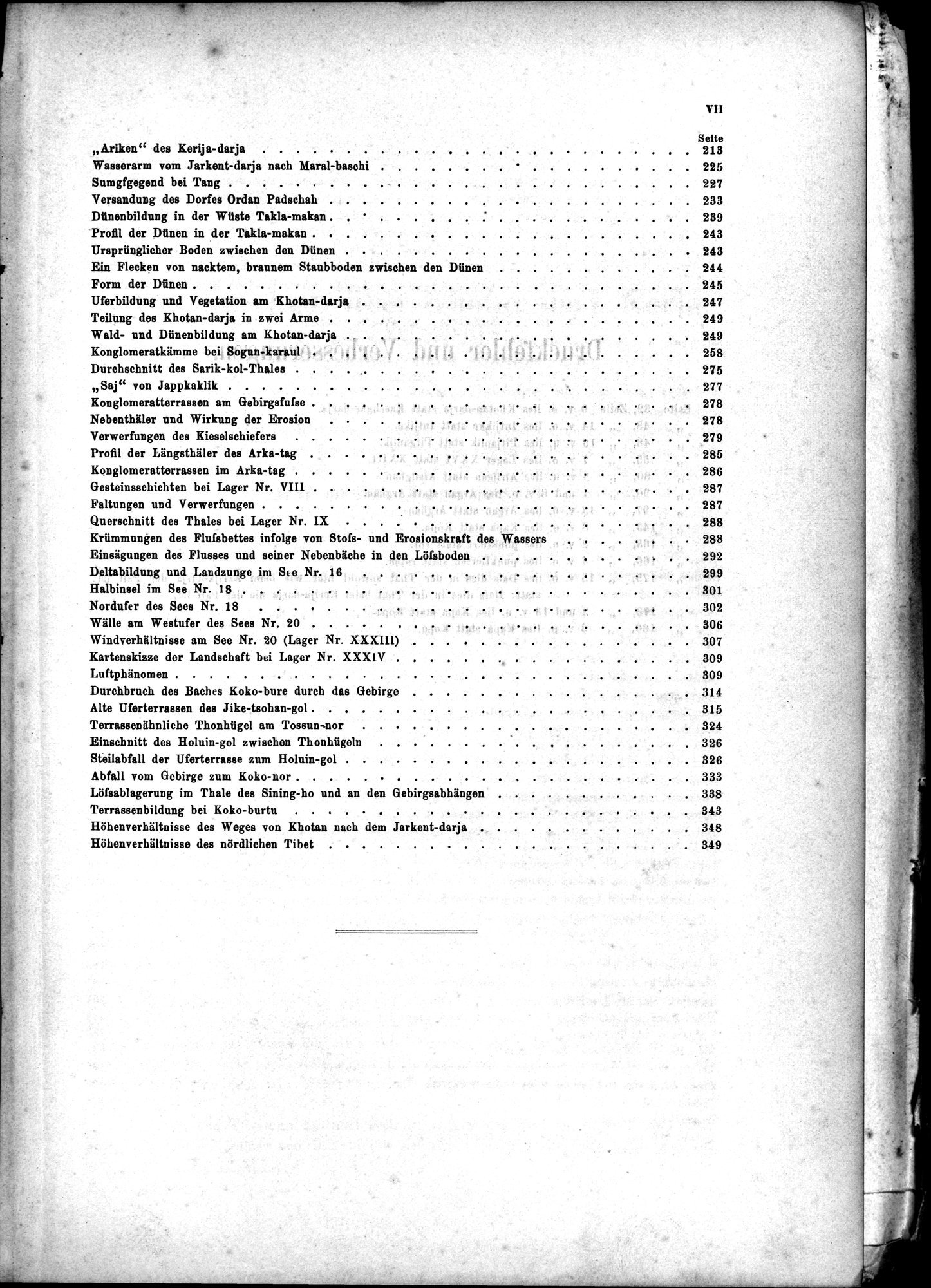 Die Geographische-Wissenschaftlichen Ergebnisse meiner Reisen in Zentralasien, 1894-1897 : vol.1 / 11 ページ（白黒高解像度画像）