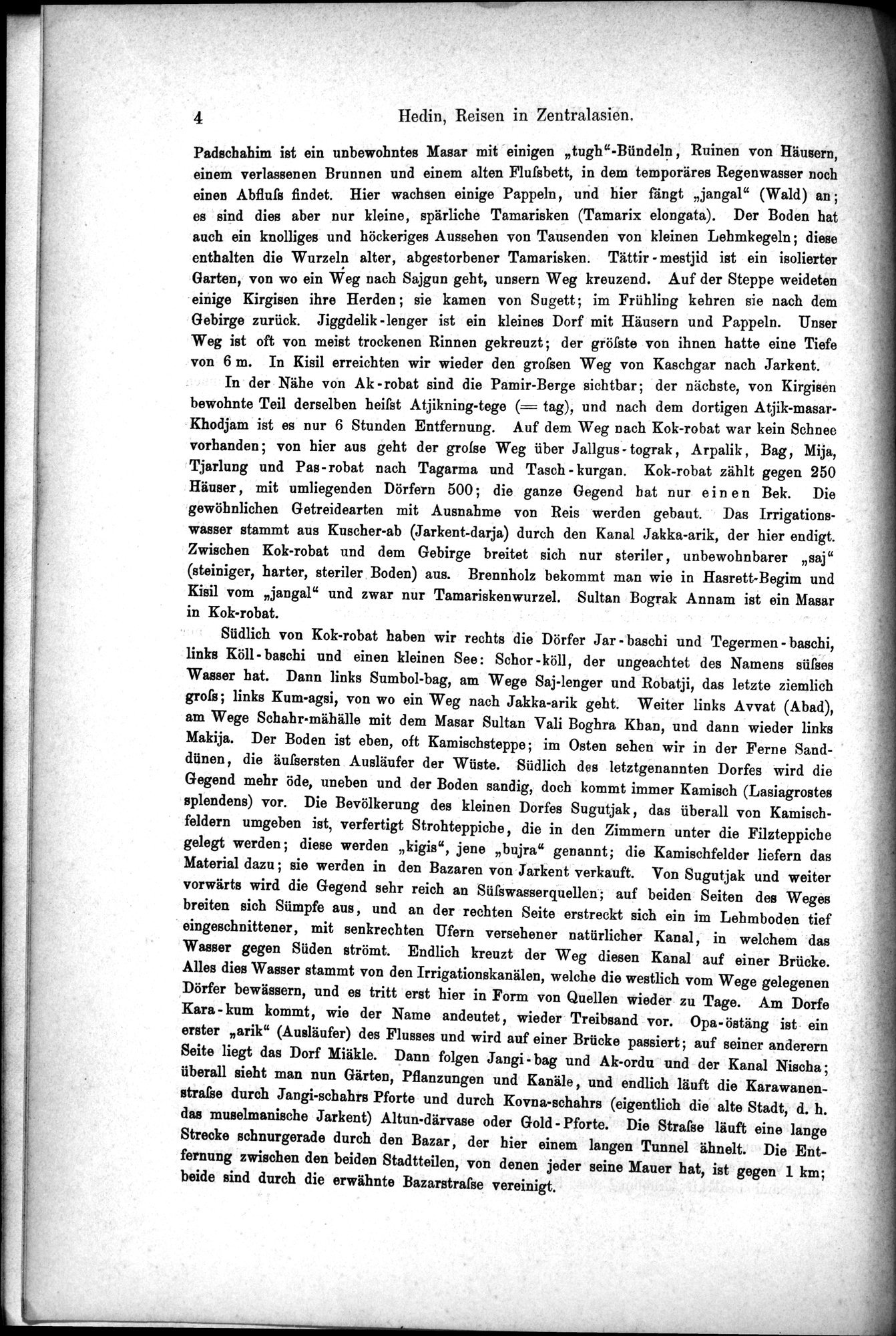 Die Geographische-Wissenschaftlichen Ergebnisse meiner Reisen in Zentralasien, 1894-1897 : vol.1 / Page 16 (Grayscale High Resolution Image)
