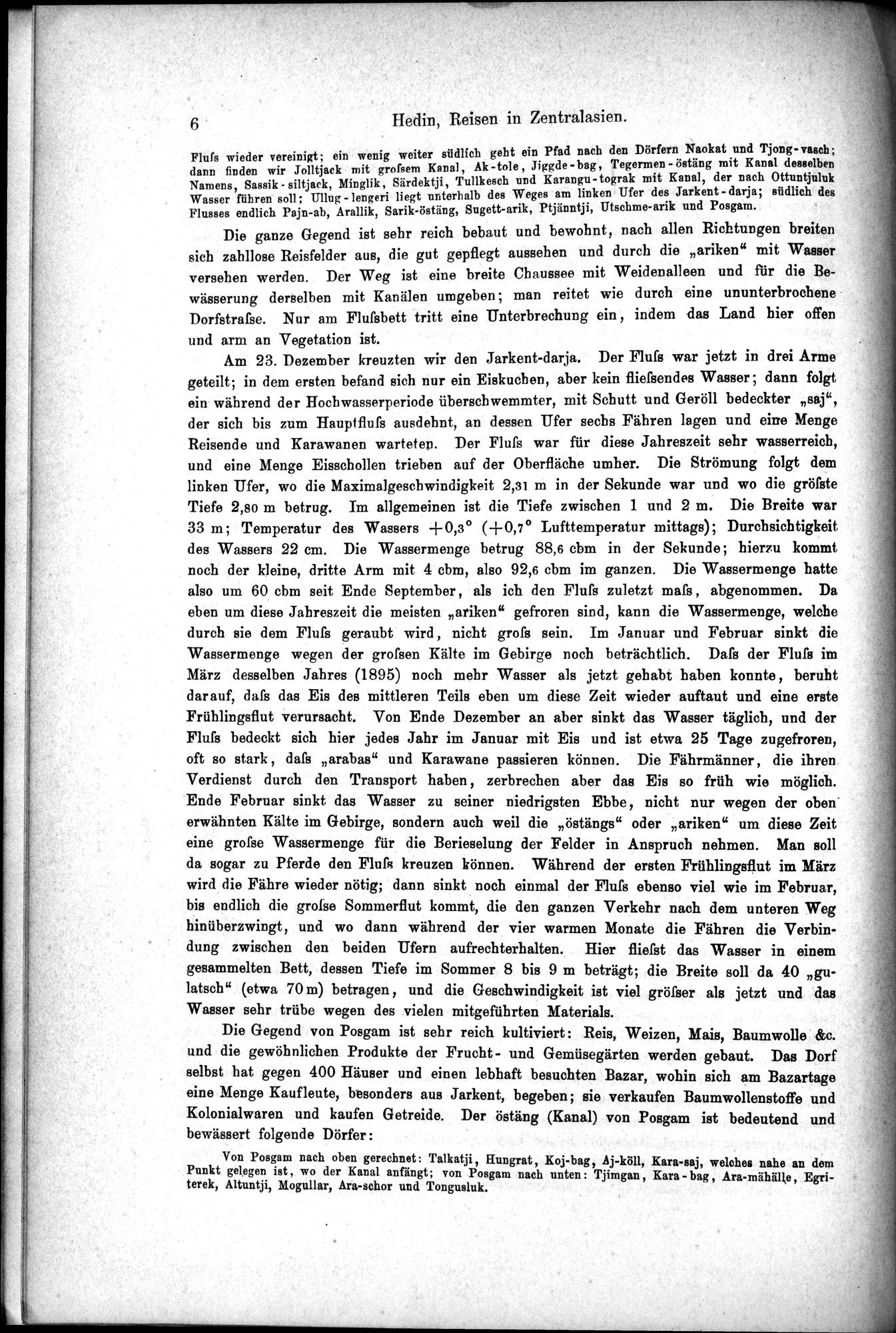 Die Geographische-Wissenschaftlichen Ergebnisse meiner Reisen in Zentralasien, 1894-1897 : vol.1 / Page 18 (Grayscale High Resolution Image)